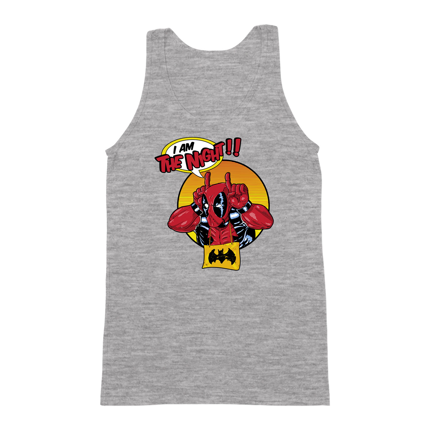deadpool batman Sportszürke Férfi Trikó
