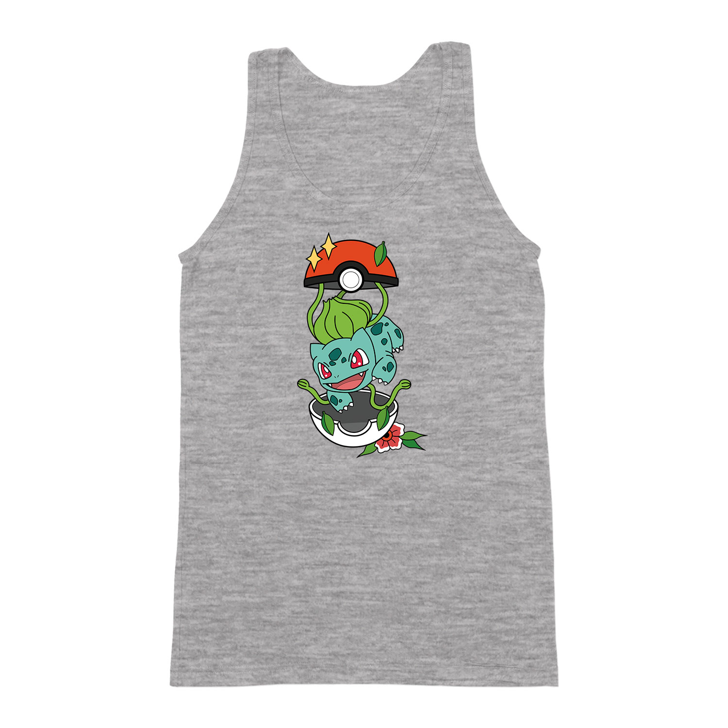 bulbasaur pokemon Sportszürke Férfi Trikó