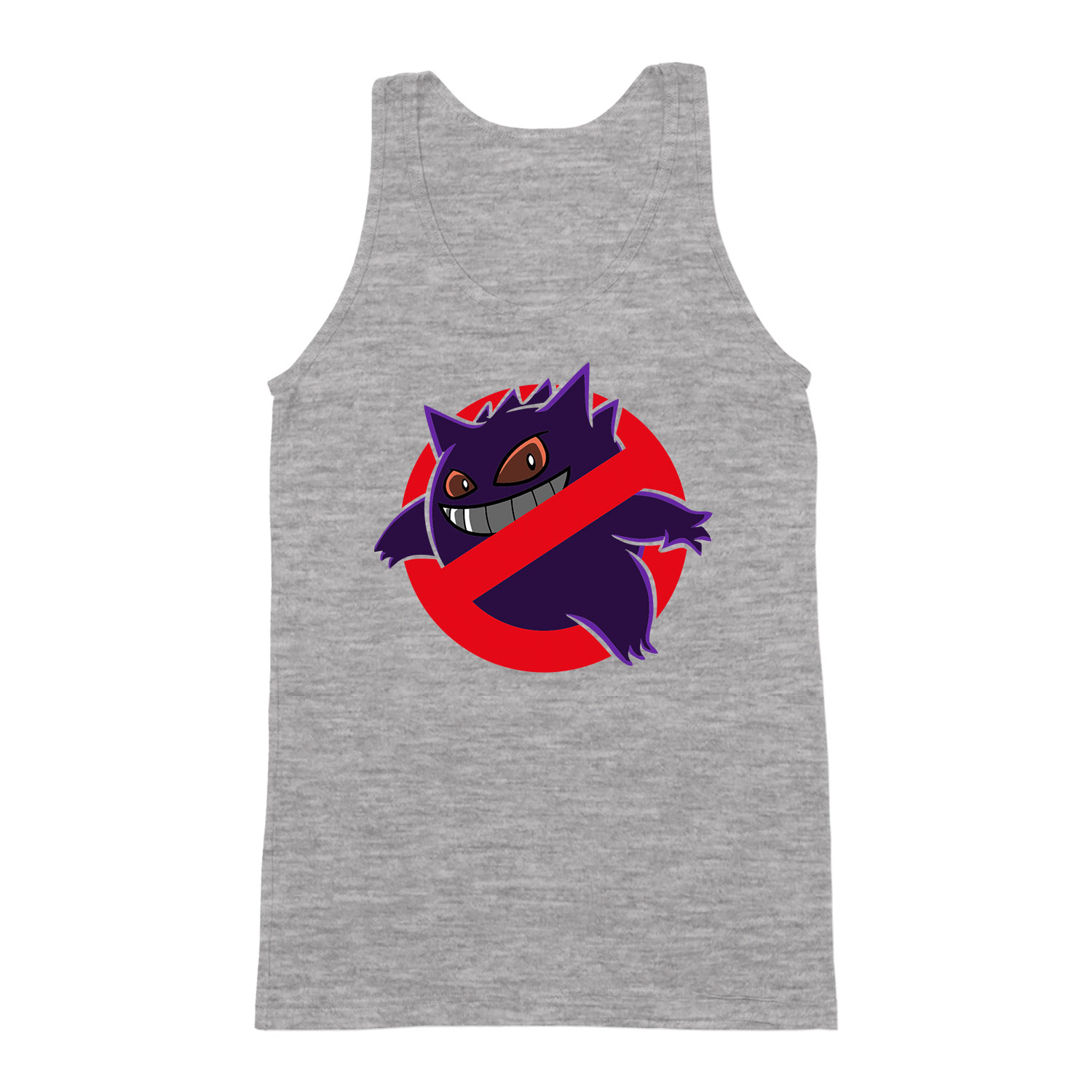 Gengar pokemon Sportszürke Férfi Trikó