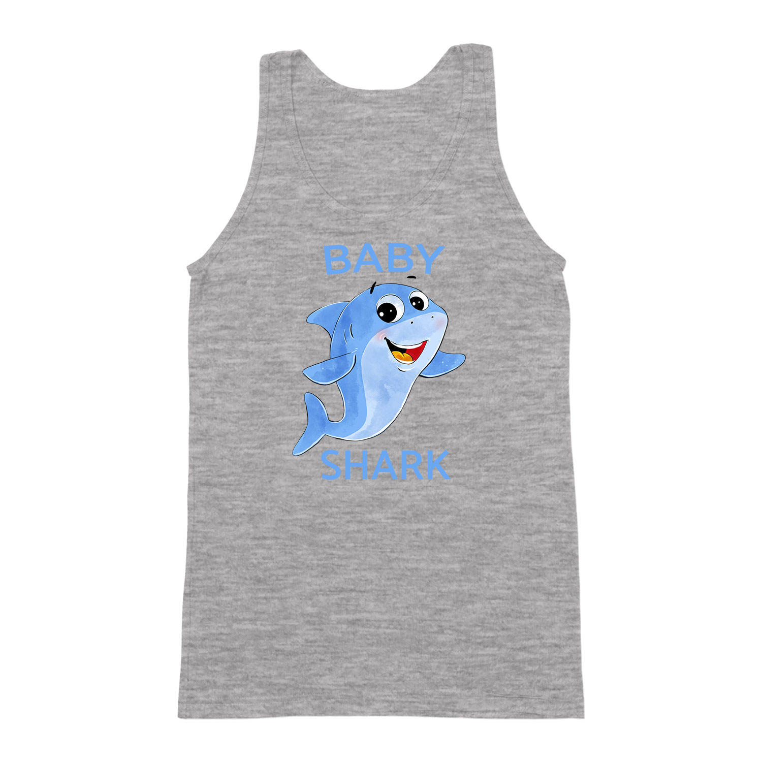 baby shark cápa Sportszürke Férfi Trikó