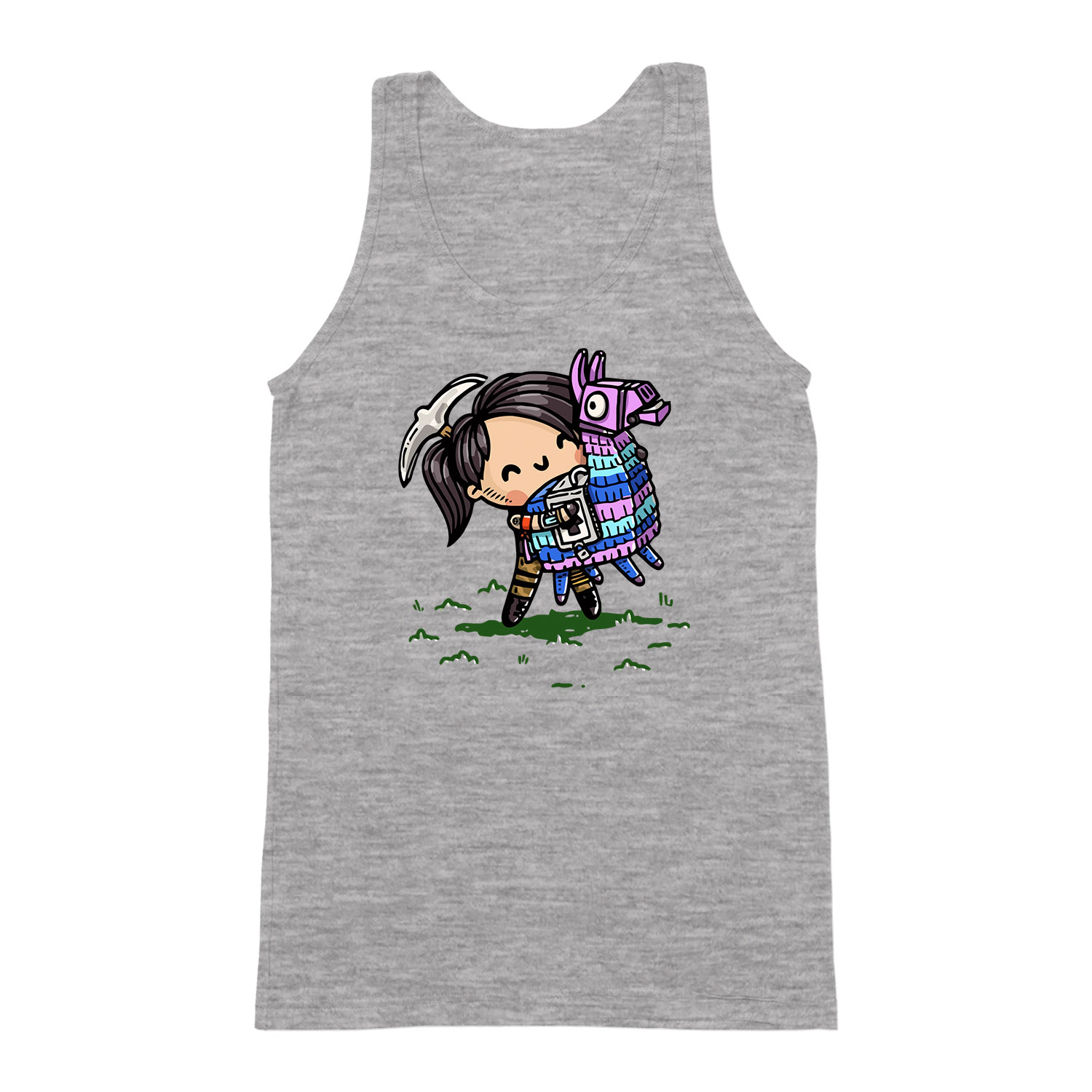 loom láma fortnite Sportszürke Férfi Trikó