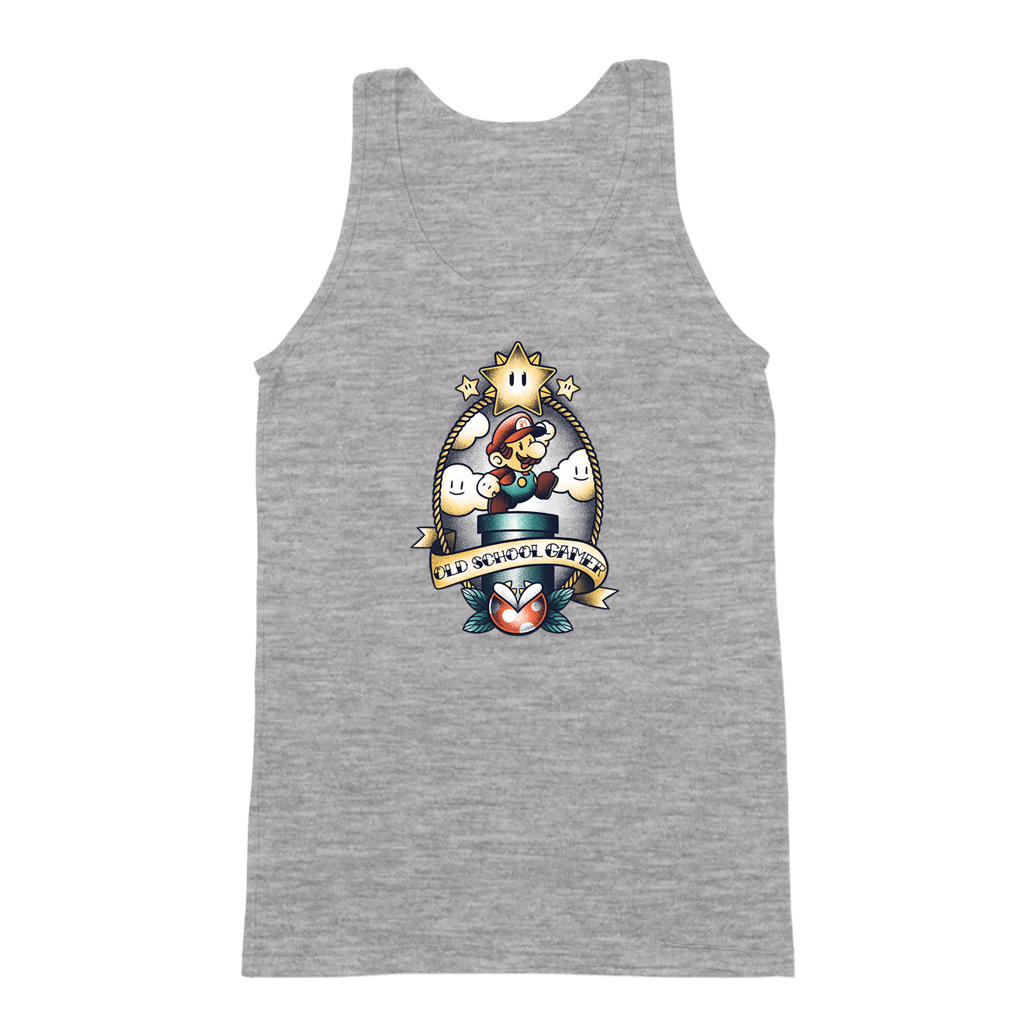 super mario Sportszürke Férfi Trikó