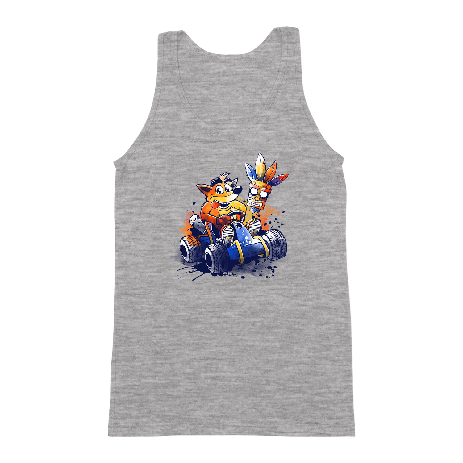 crash bandicoot Sportszürke Férfi Trikó