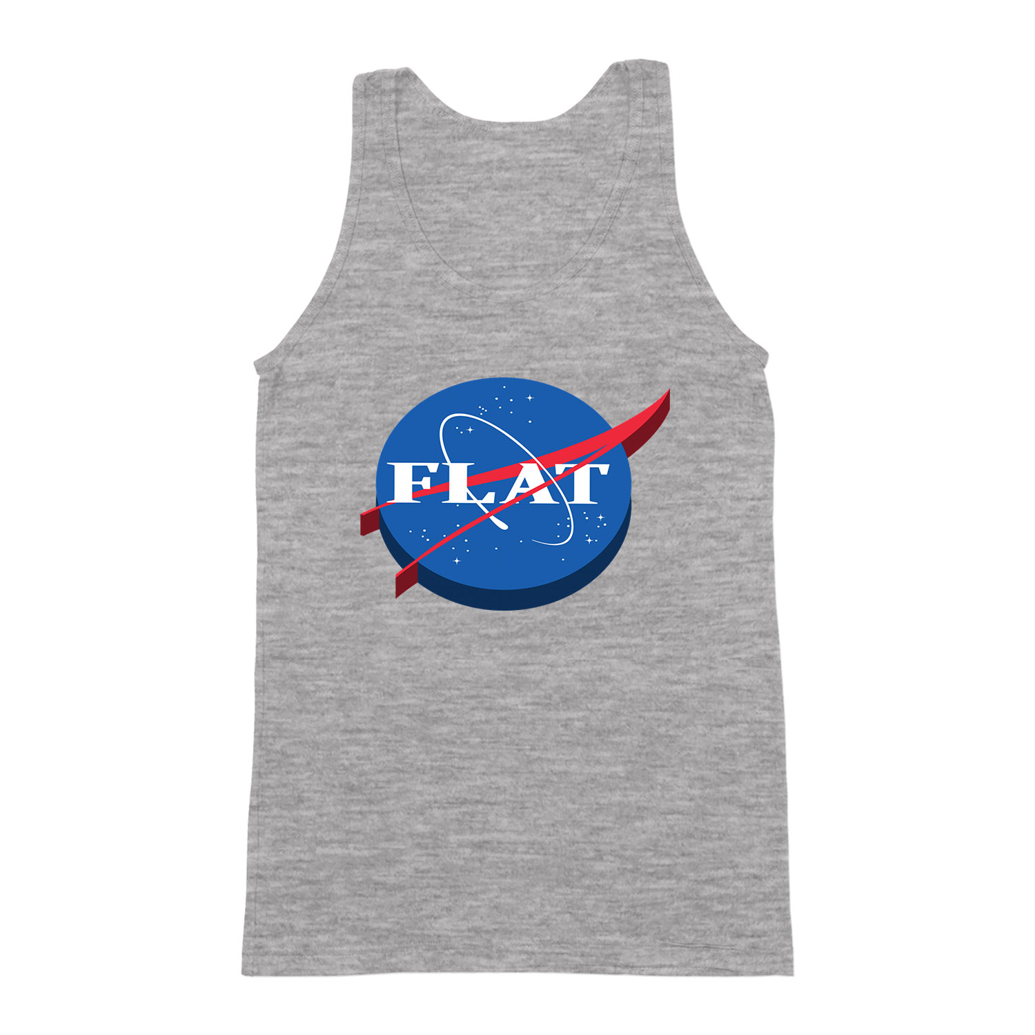 nasa logo flat humor Sportszürke Férfi Trikó
