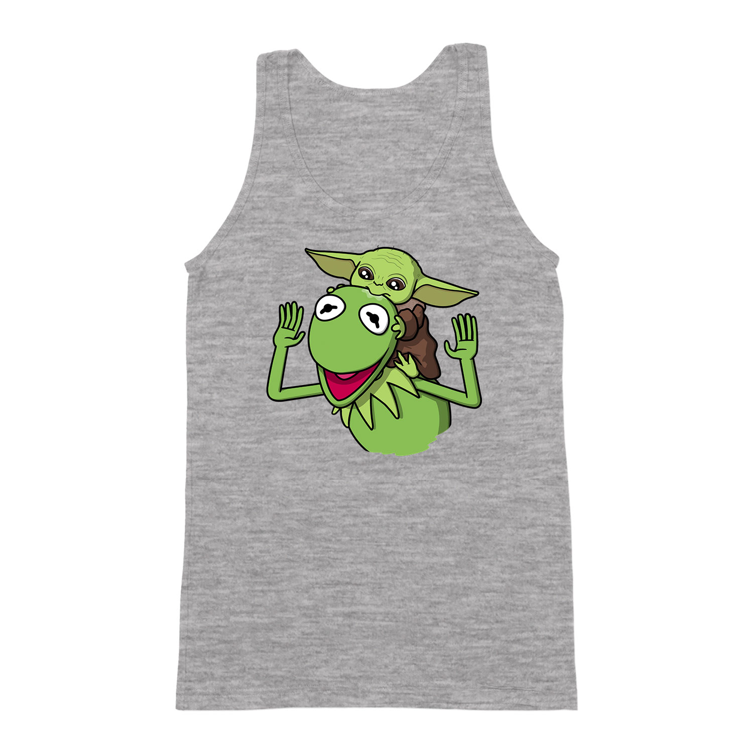 baba yoda baby yoda froggy breki béka Sportszürke Férfi Trikó