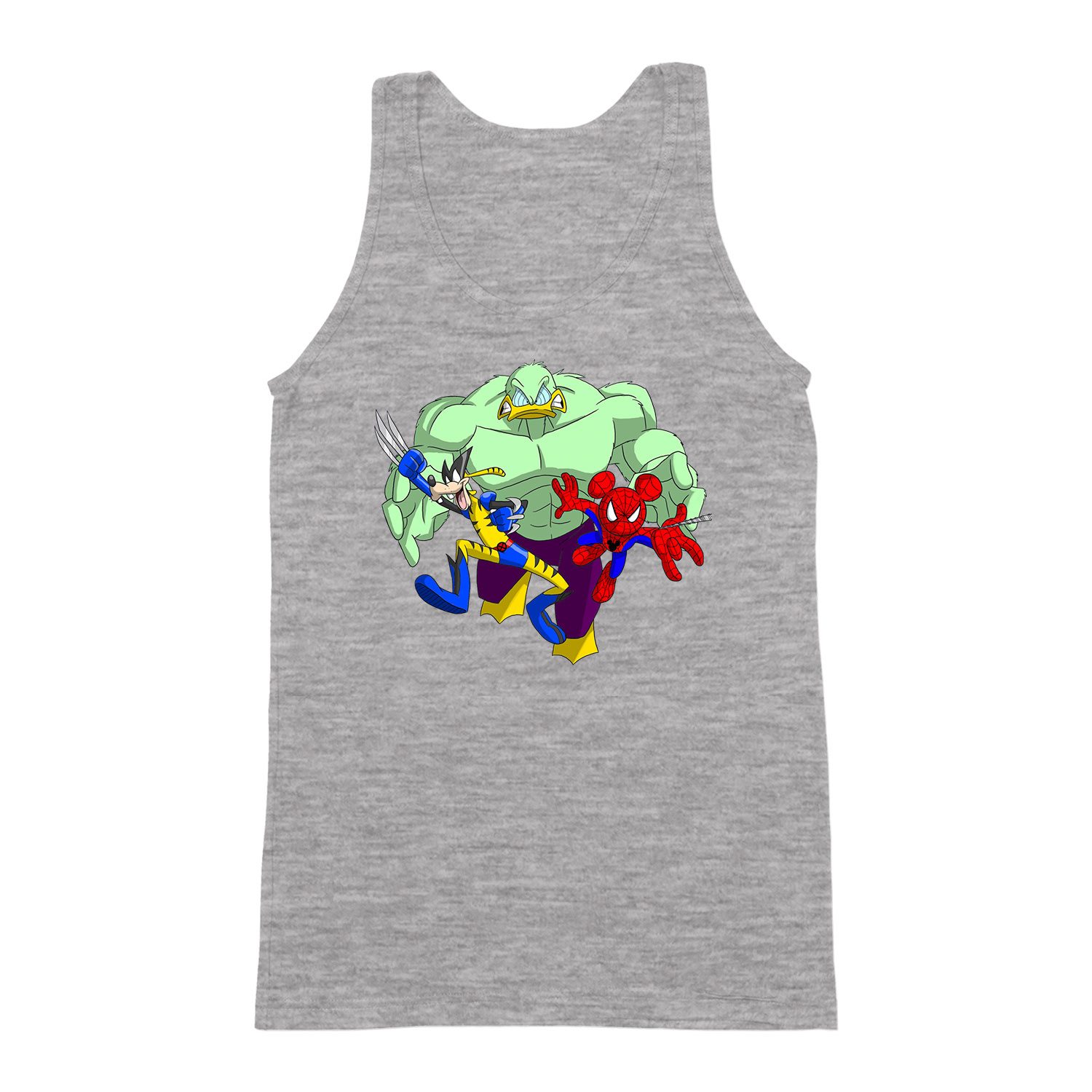 pluto mickey egér donald kacsa Sportszürke Férfi Trikó