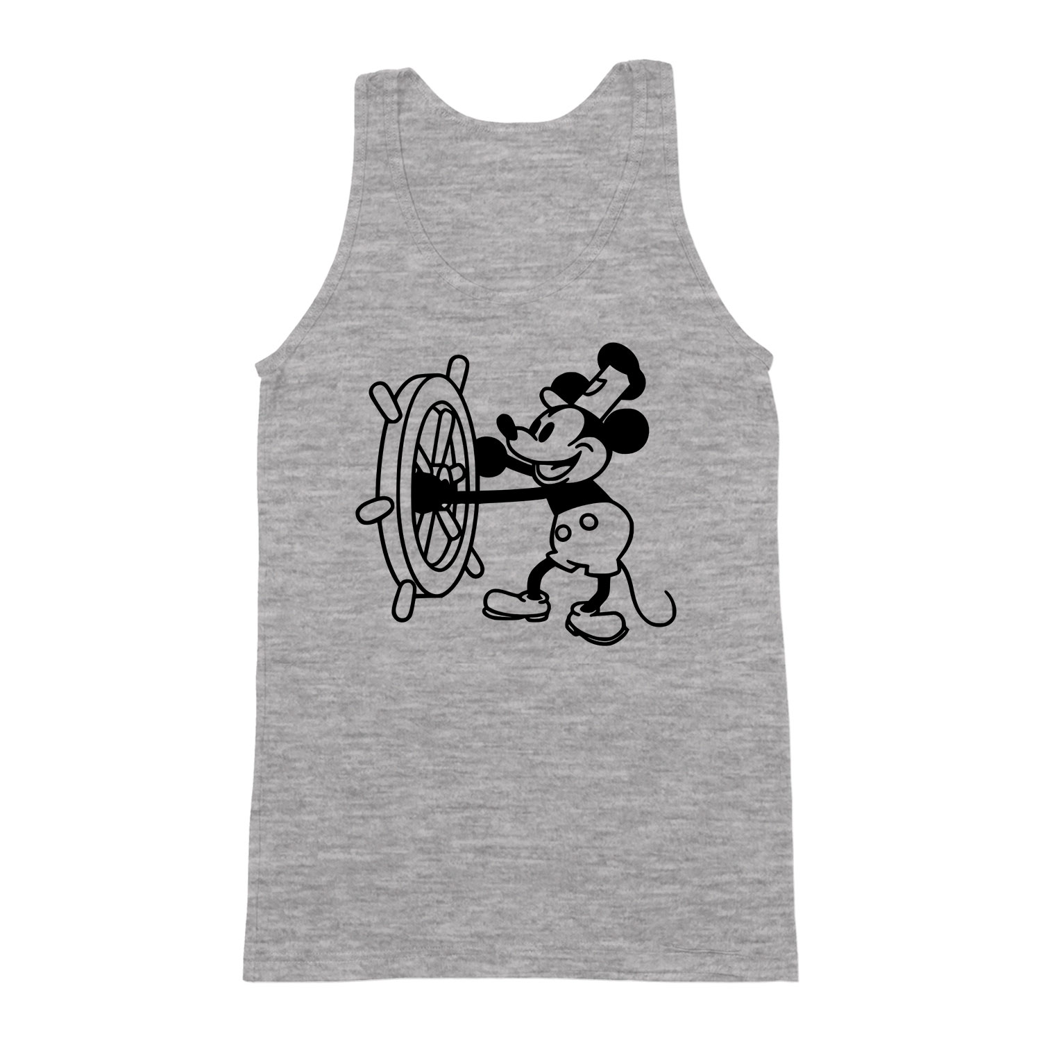 retro mickey egér steamboat willie Sportszürke Férfi Trikó