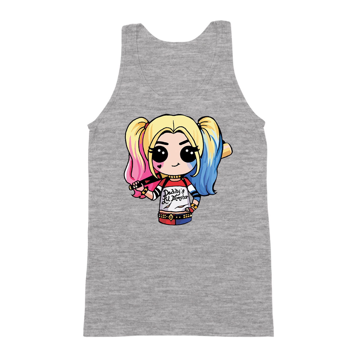 chibi harley quinn Sportszürke Férfi Trikó