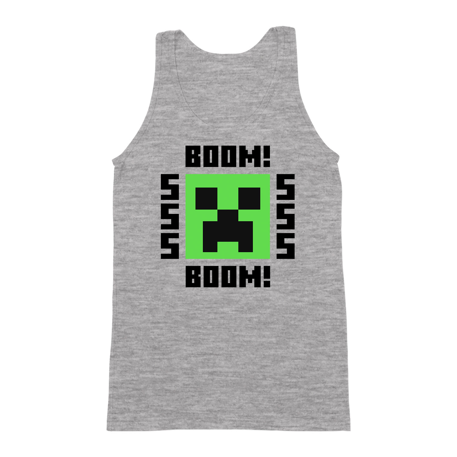 minecraft creeper Sportszürke Férfi Trikó