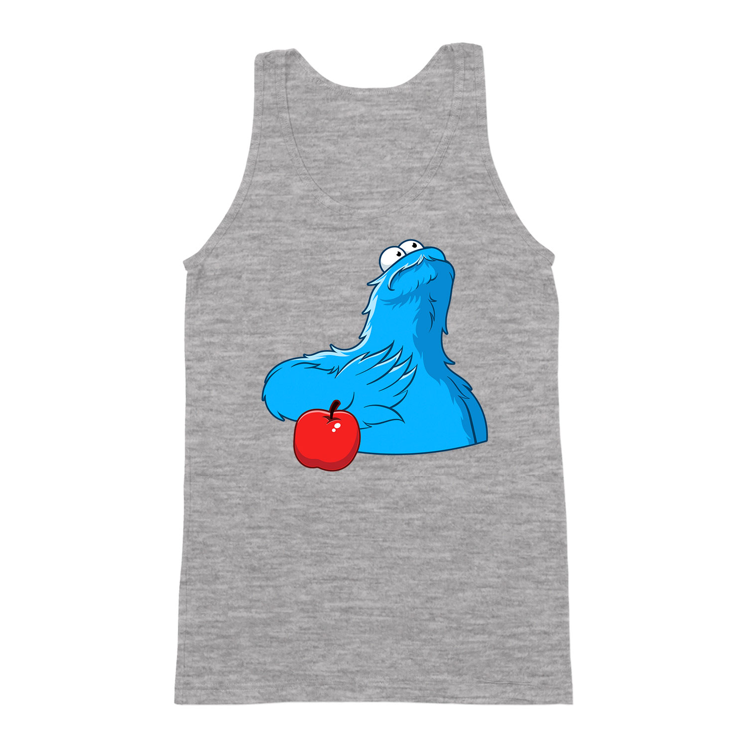 sütiszörny cookie monster alma Sportszürke Férfi Trikó