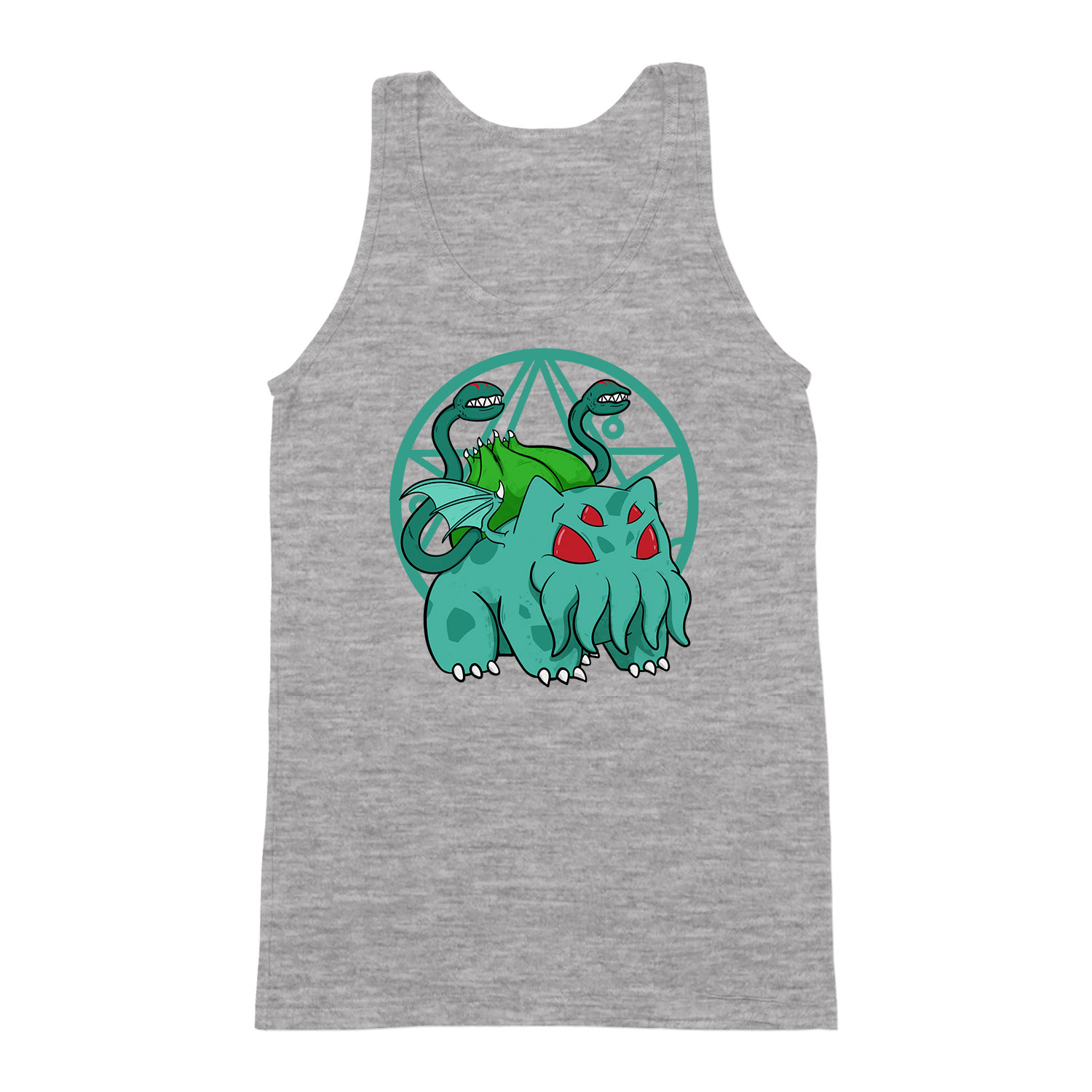 cthulhu bulbasaur Sportszürke Férfi Trikó
