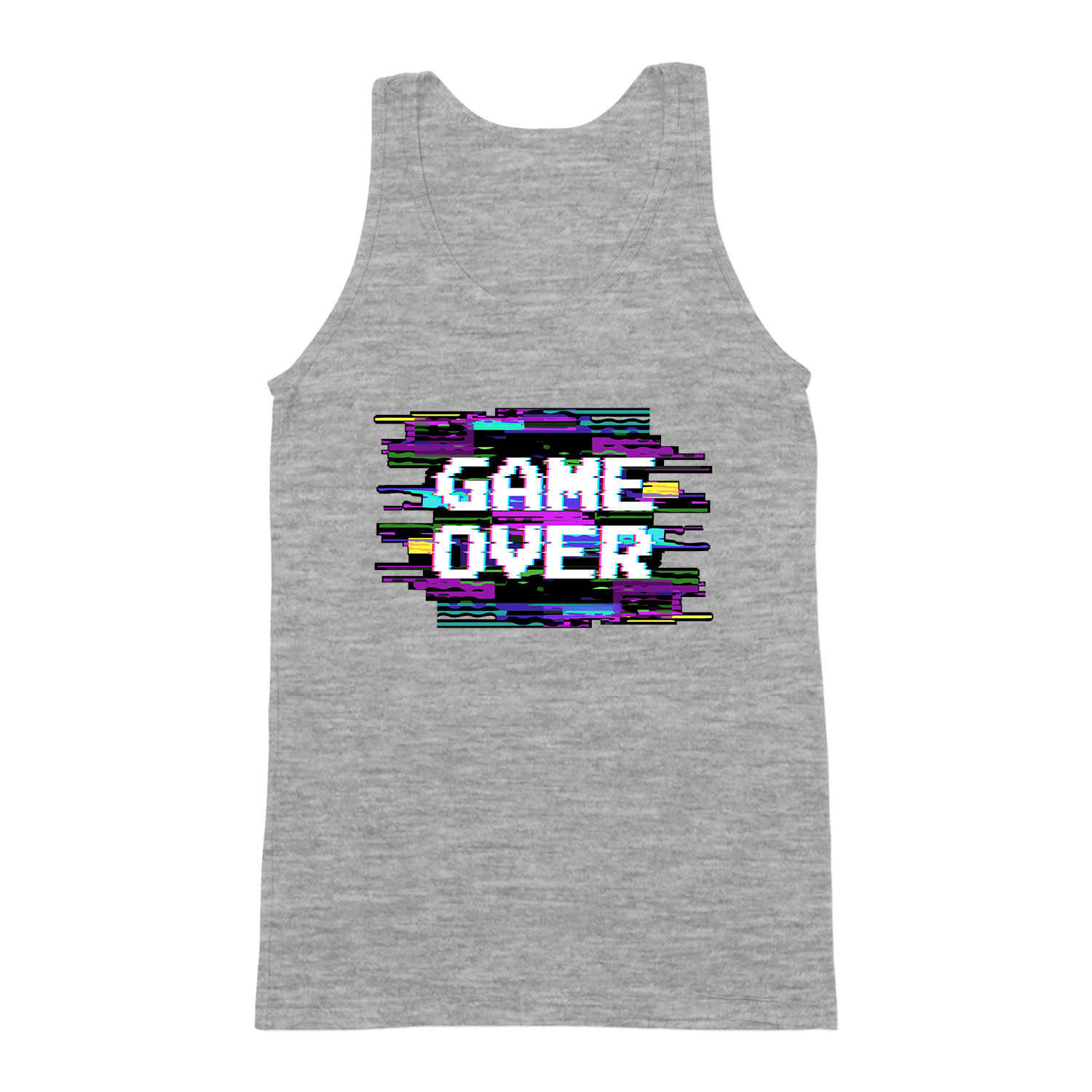 game over gamer Sportszürke Férfi Trikó