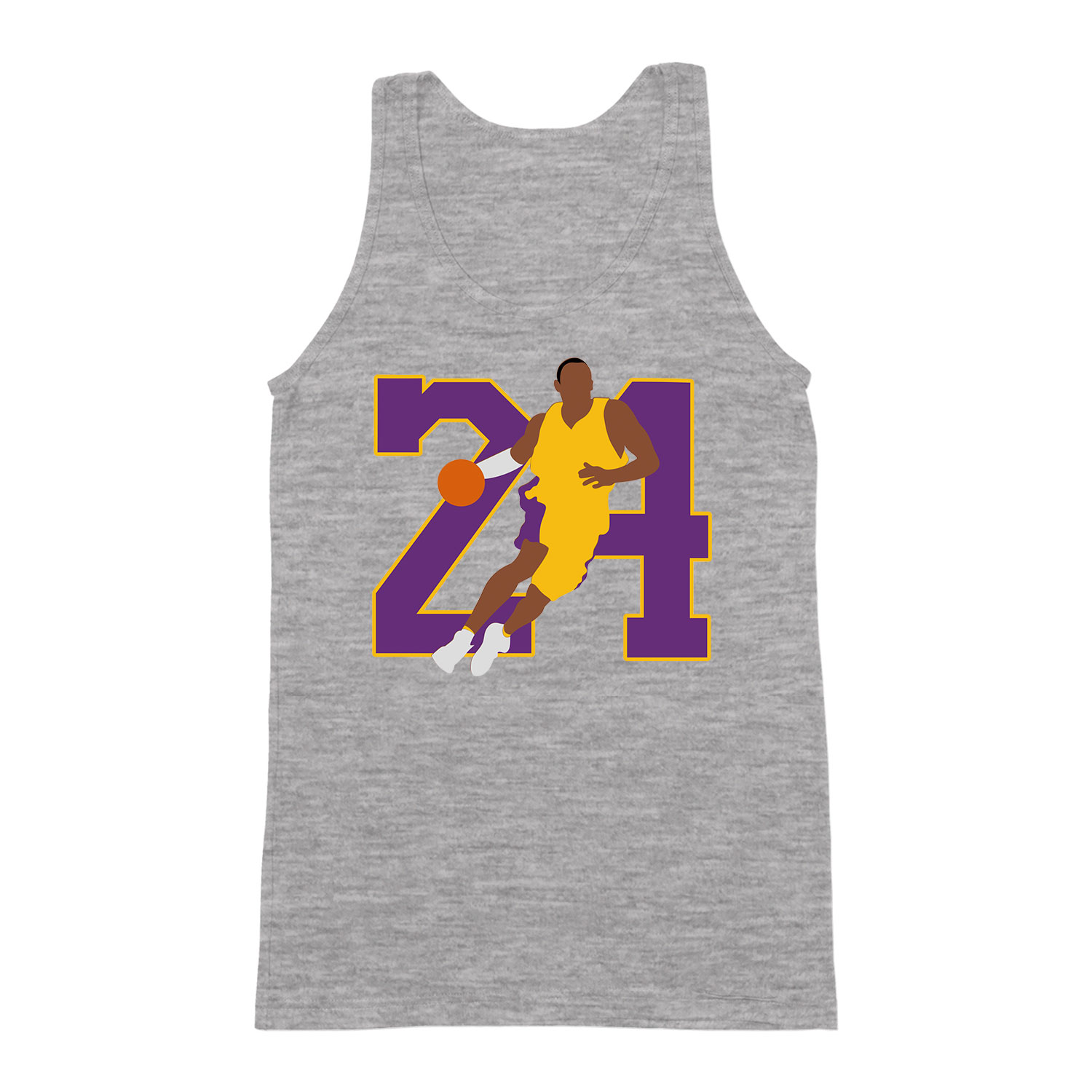 kobe bryant 24 nba kosár kosaras lakers Sportszürke Férfi Trikó