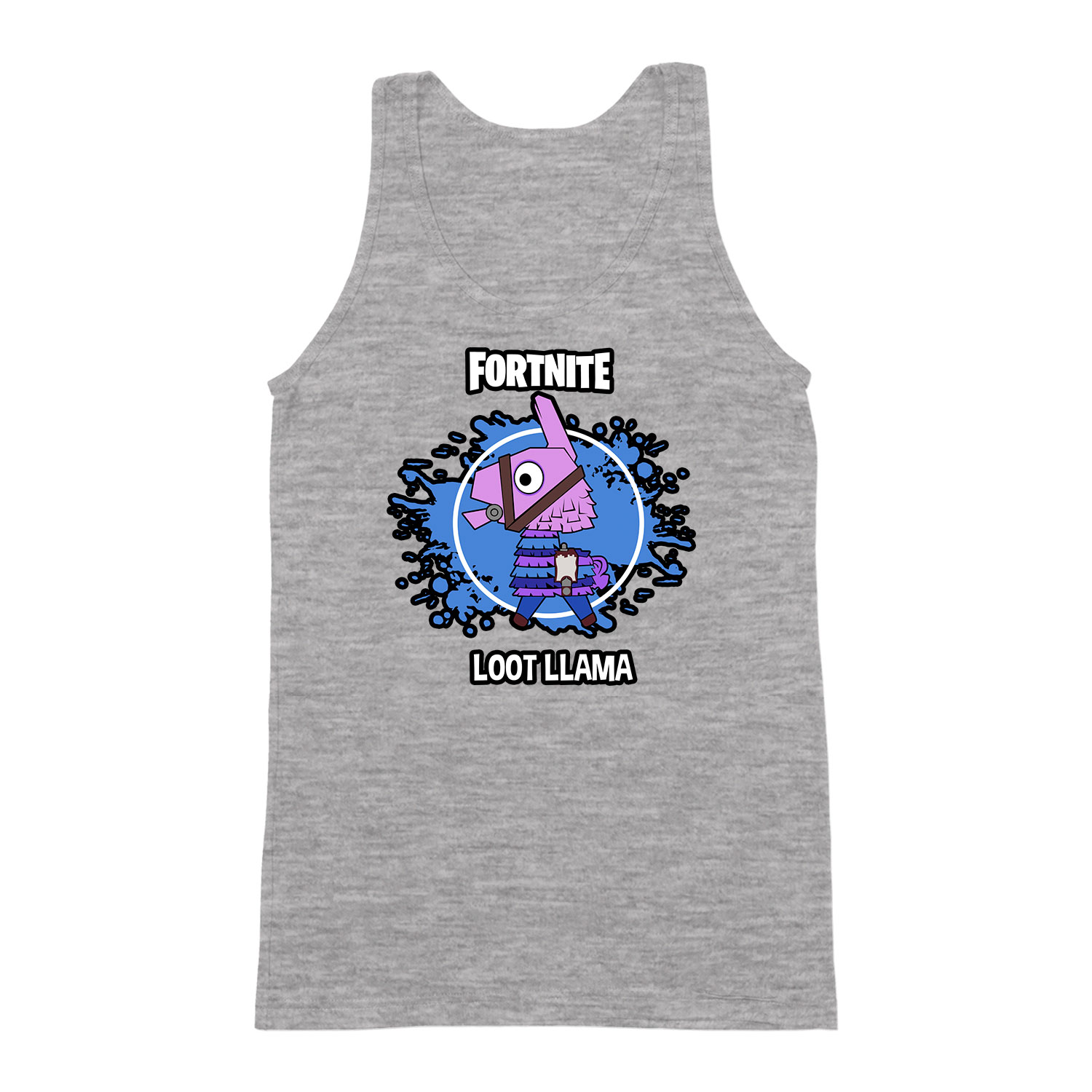 loot láma fortnite Sportszürke Férfi Trikó