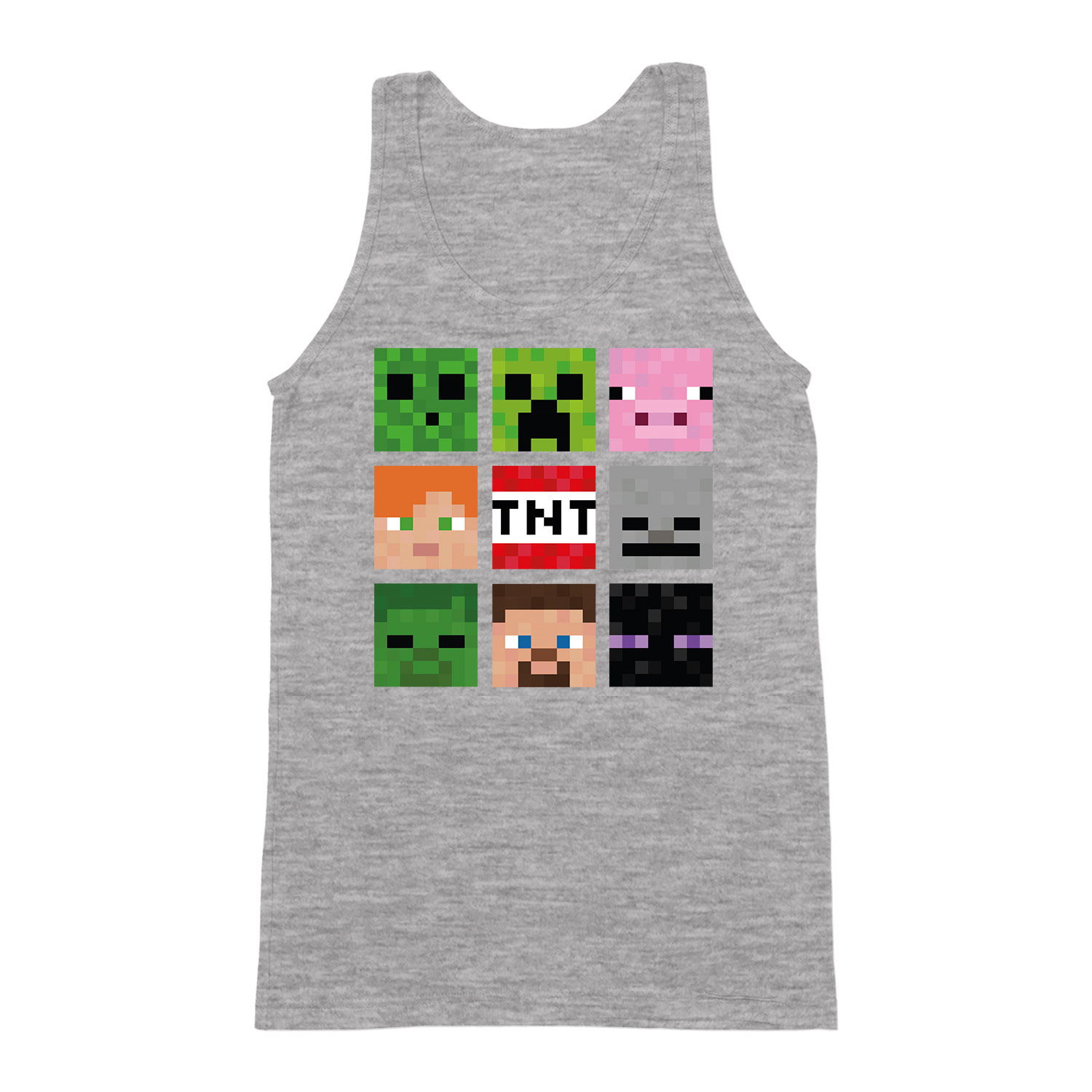 minecraft creeper slender man Sportszürke Férfi Trikó