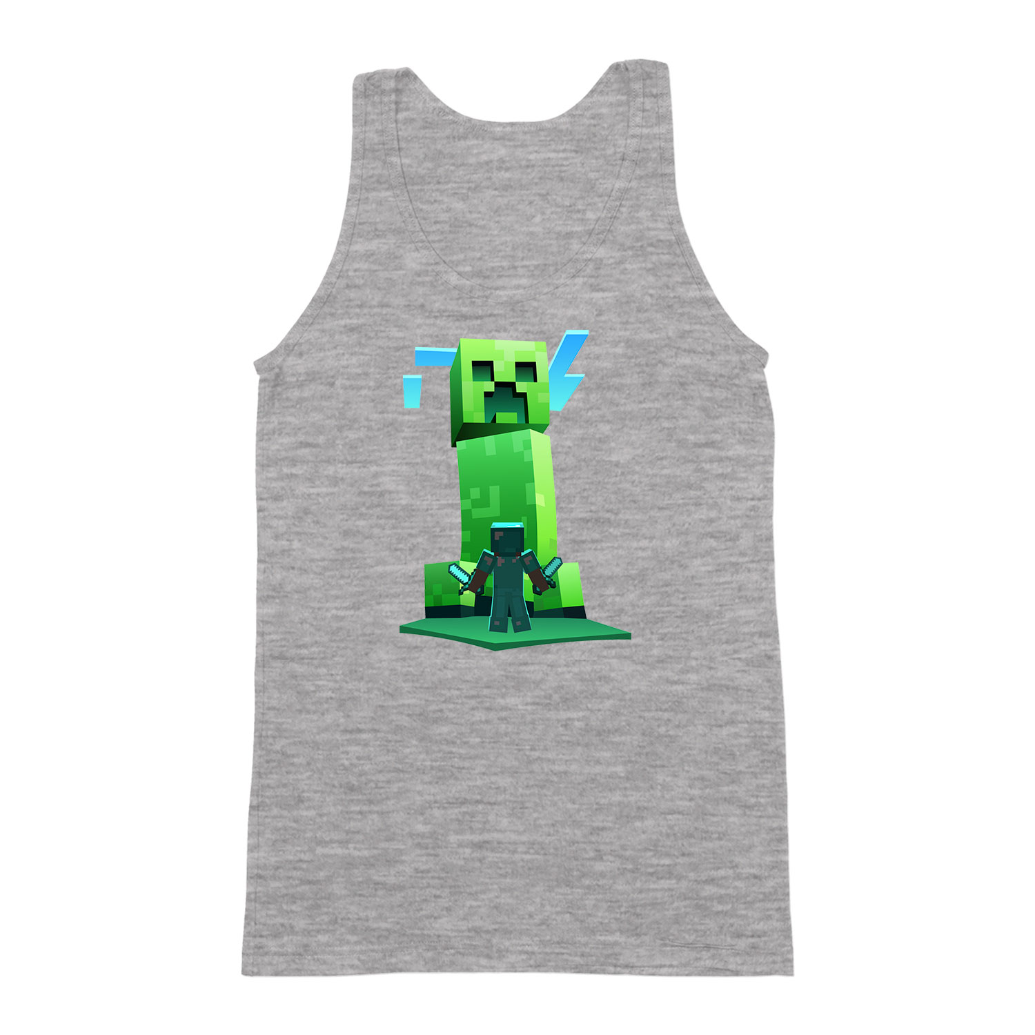 creeper minecraft Sportszürke Férfi Trikó