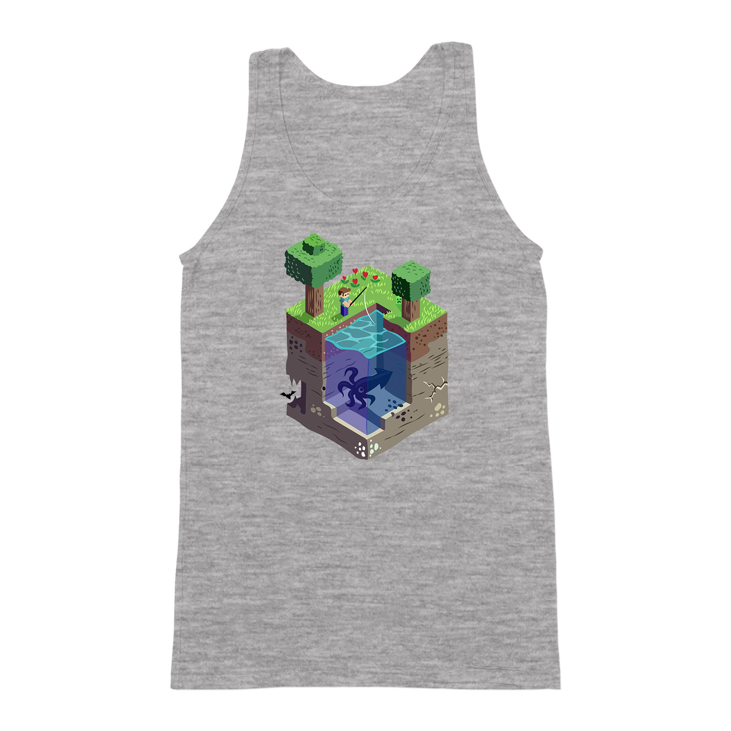 minecraft Sportszürke Férfi Trikó
