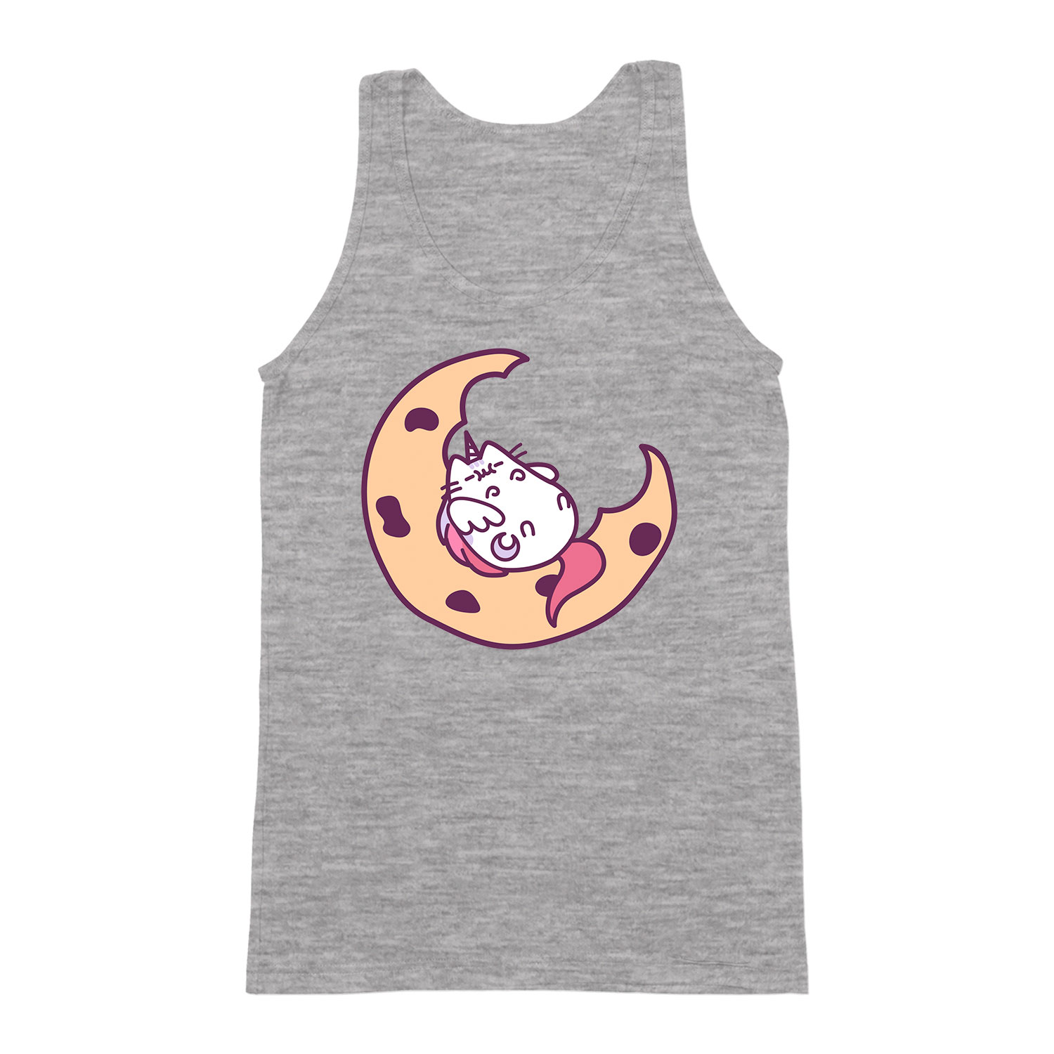 macska macskás cica cicás pusheen unikornis Sportszürke Férfi Trikó