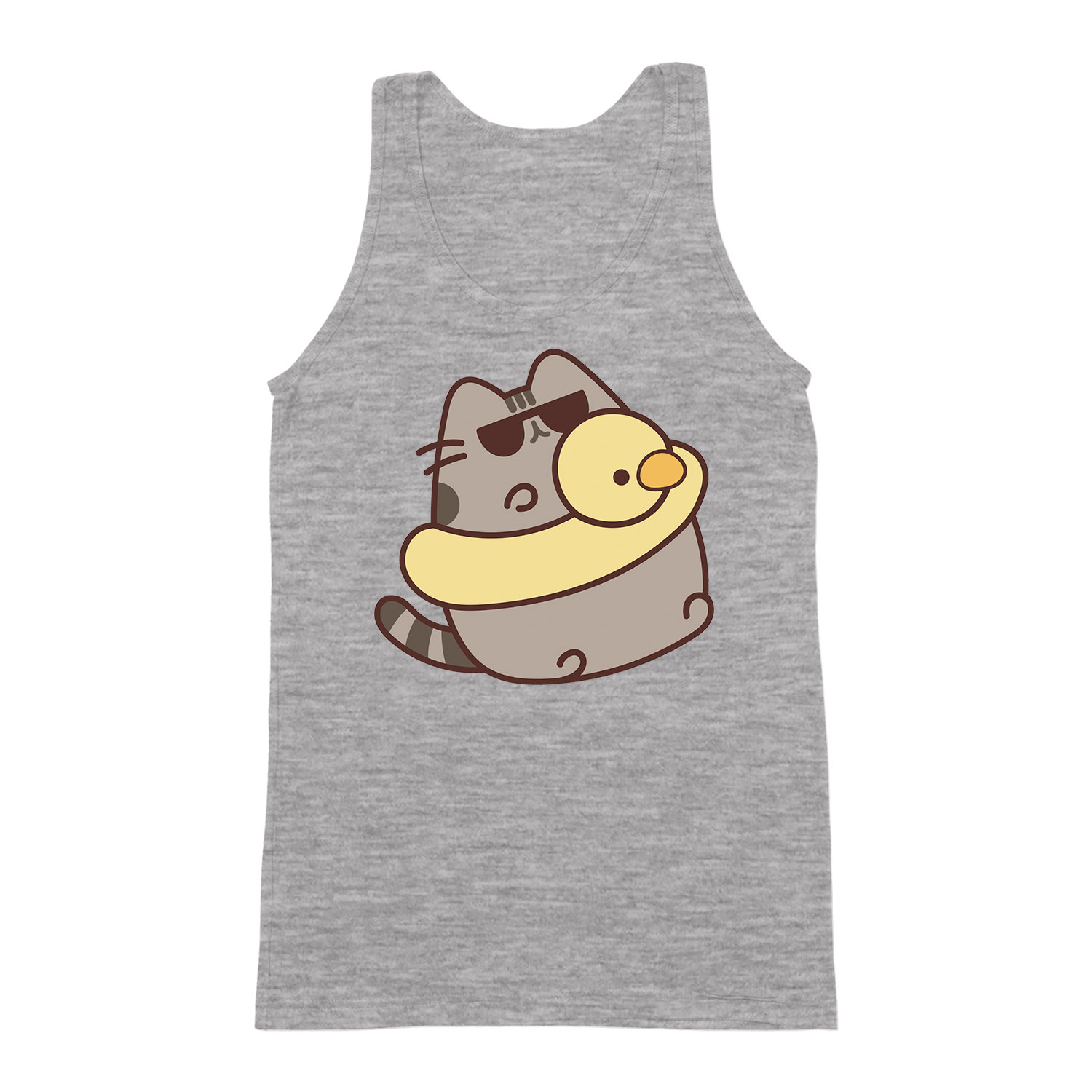 nyár nyaralás szemüveg pusheen macska macskás cica cicás Sportszürke Férfi Trikó