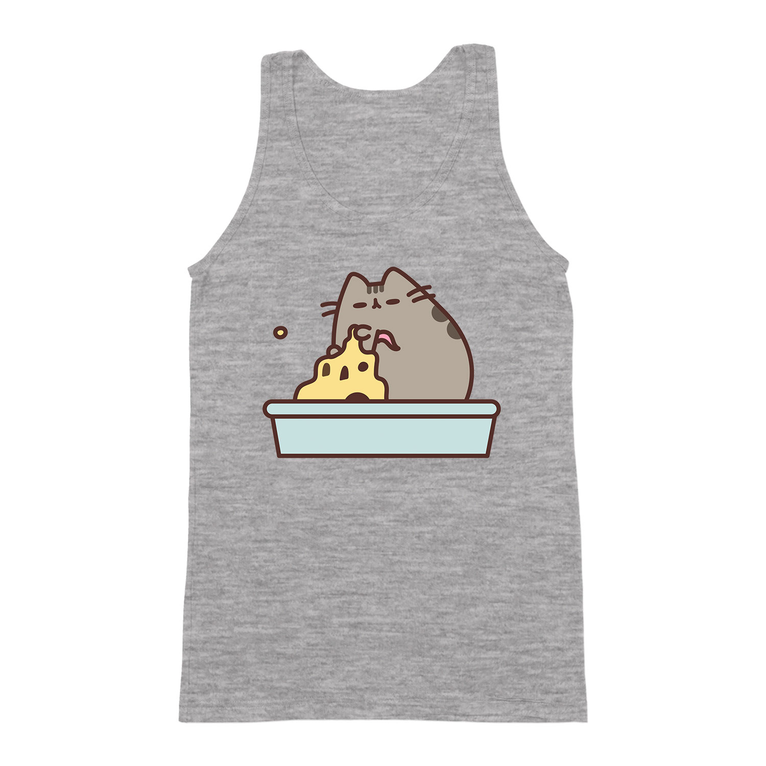 homokvár nyár nyaralás pusheen macska macskás cica cicás Sportszürke Férfi Trikó