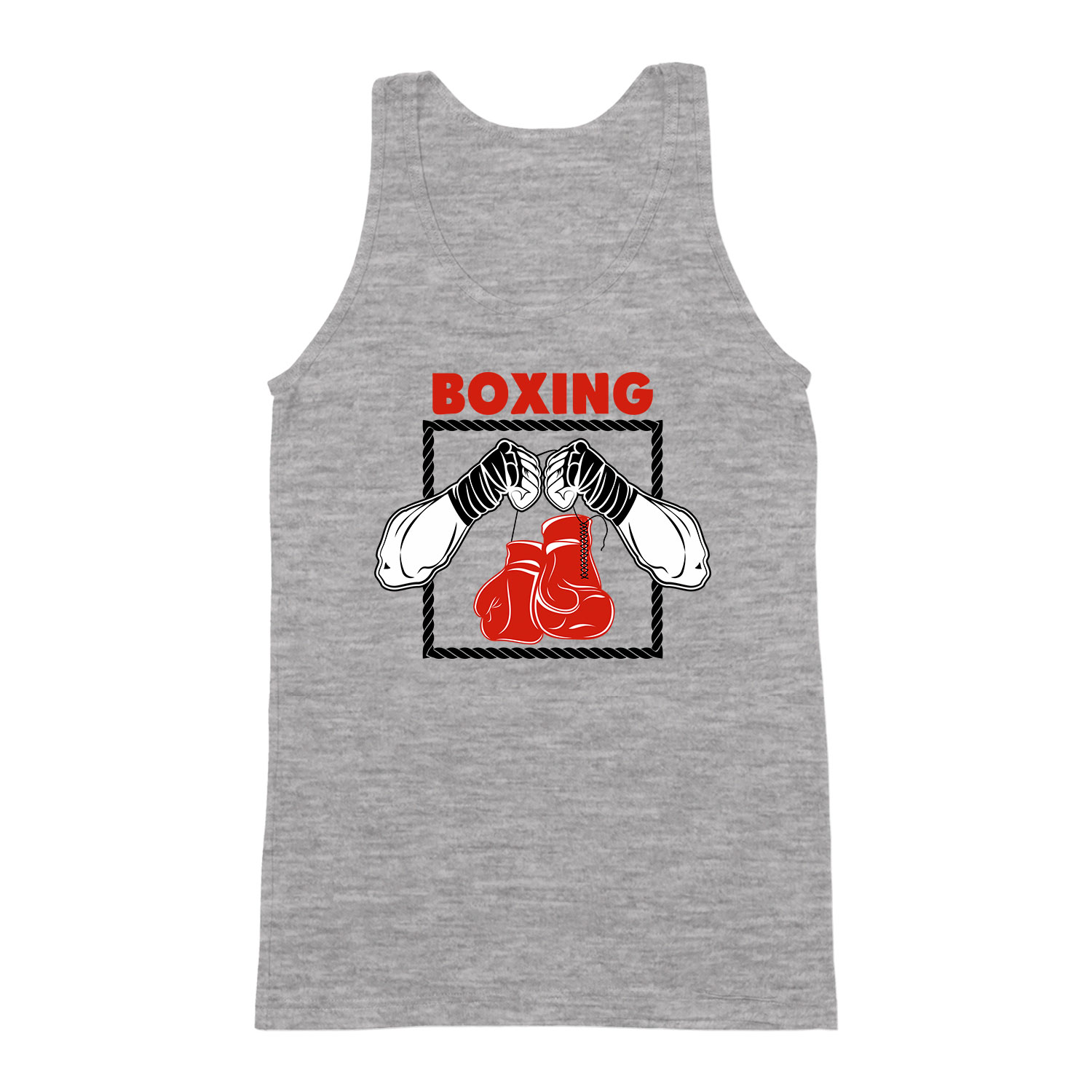 Boxing box Sportszürke Férfi Trikó