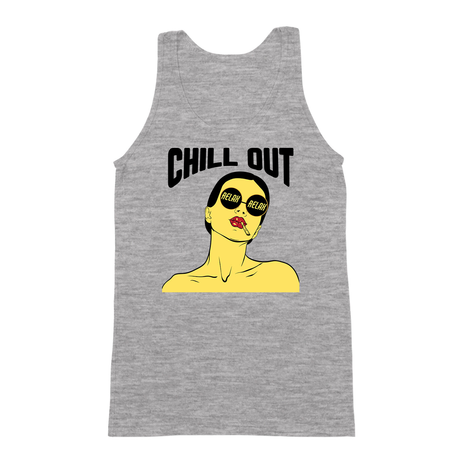 chill out relax girl Sportszürke Férfi Trikó