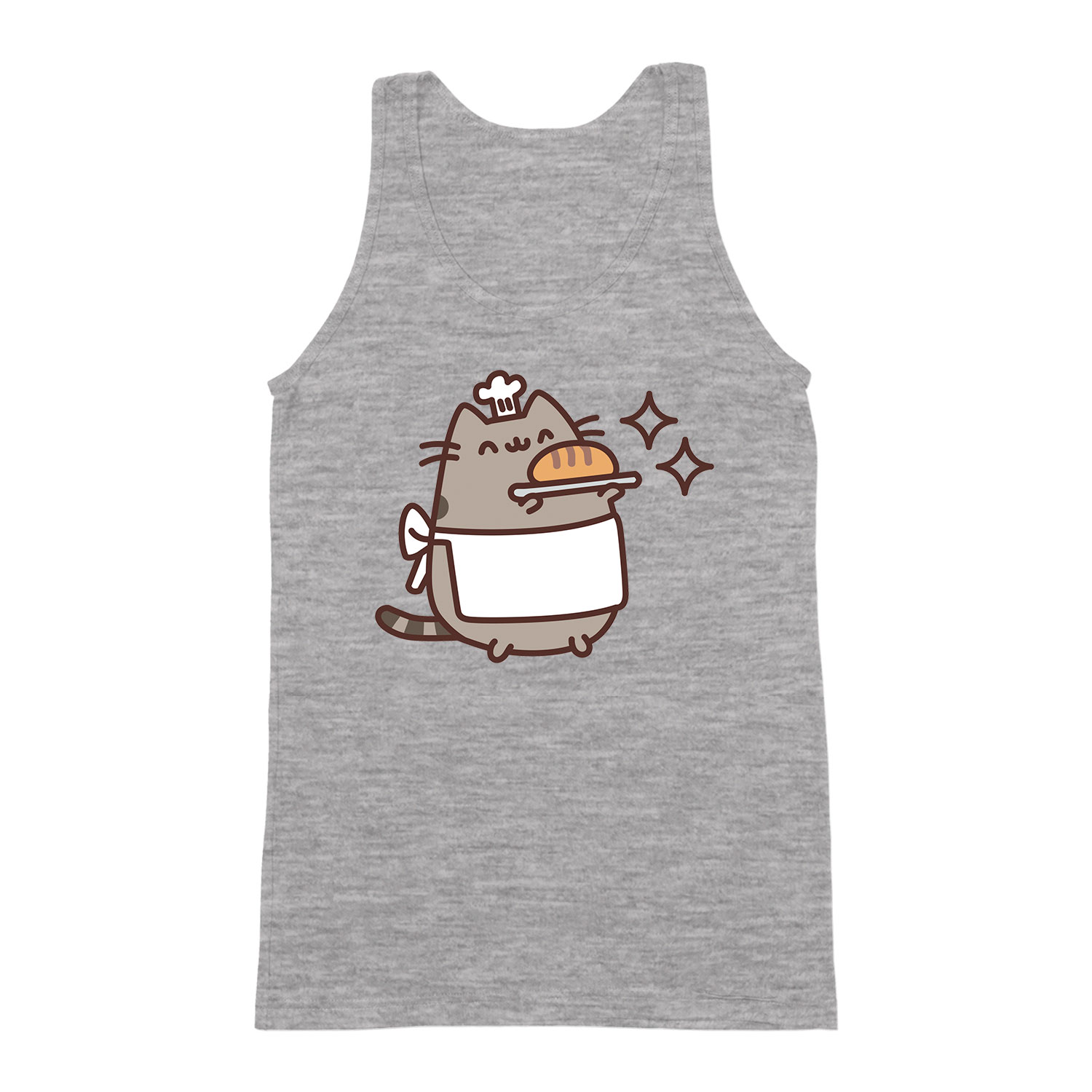 pusheen pék macska macskás cica cicás Sportszürke Férfi Trikó