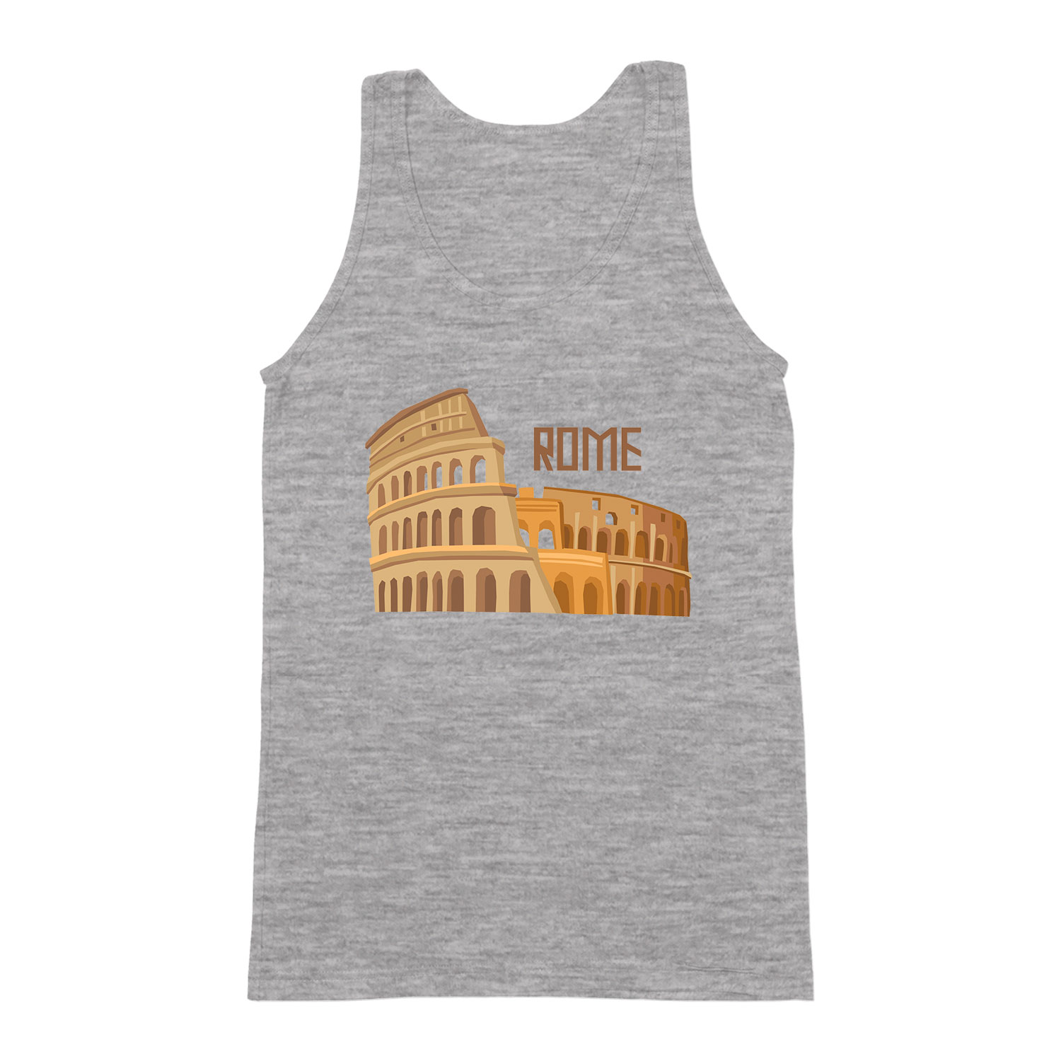 olaszország italy róma rome colosseum  Sportszürke Férfi Trikó