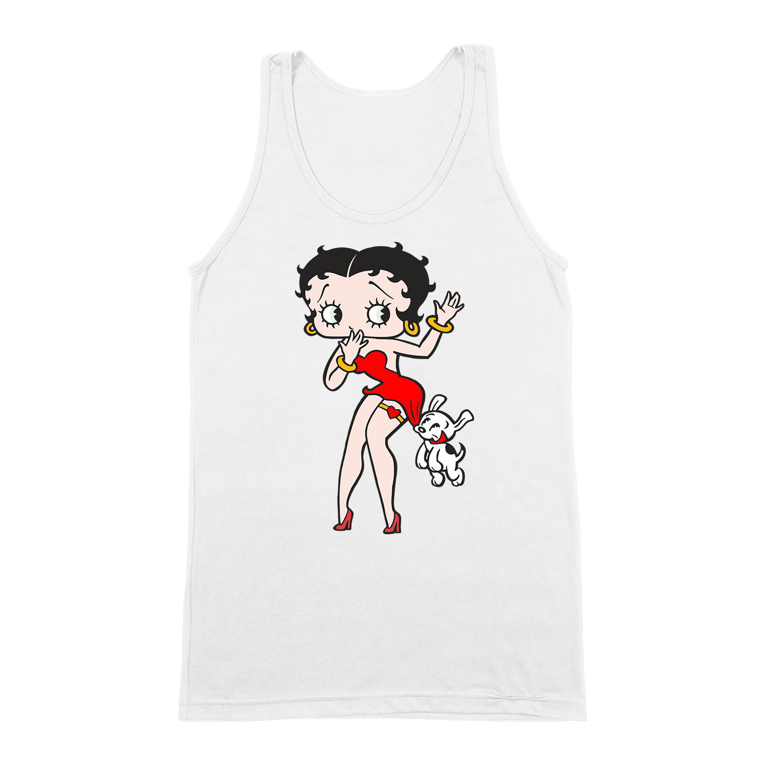 Betty Boop Fehér Férfi Trikó