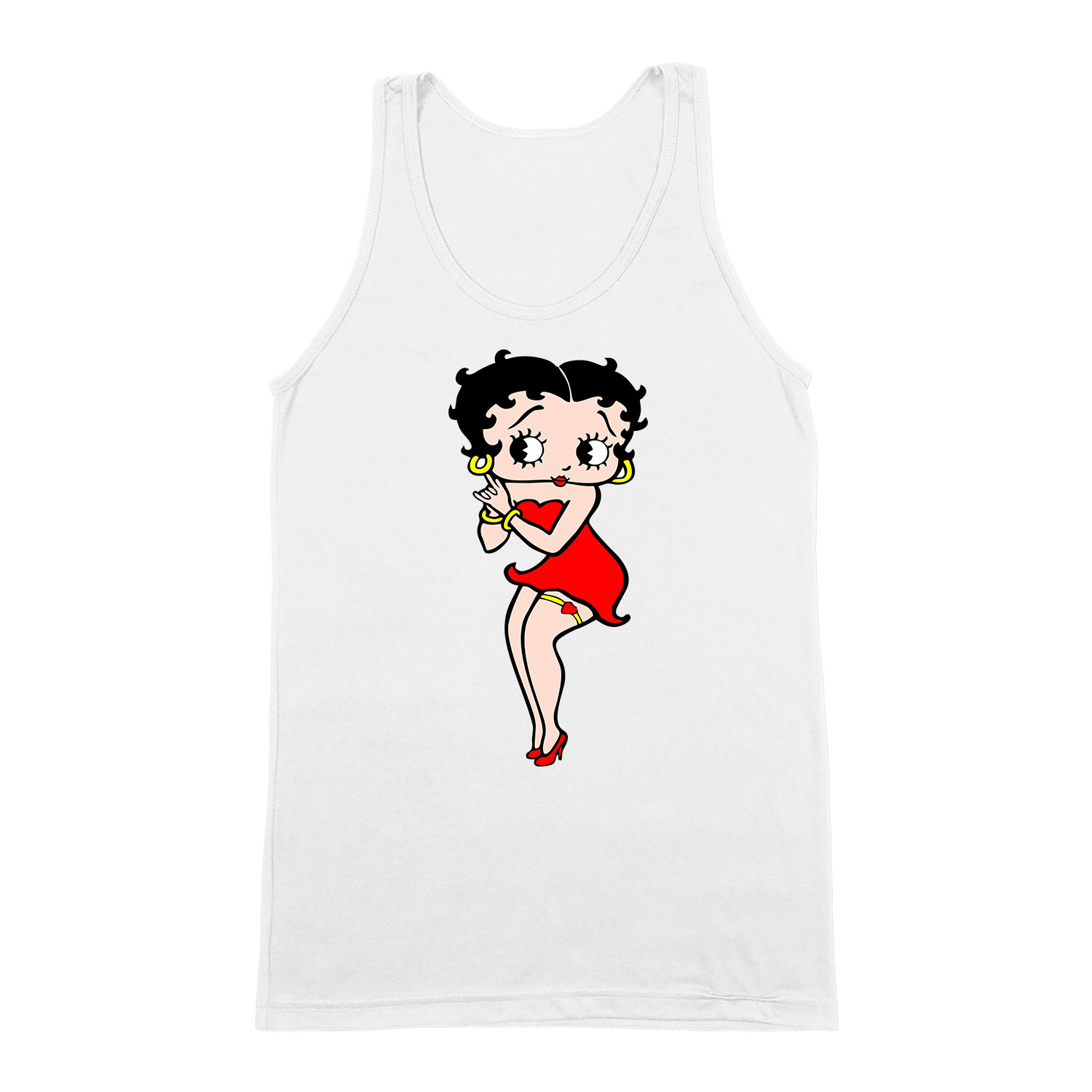 Betty Boop Fehér Férfi Trikó