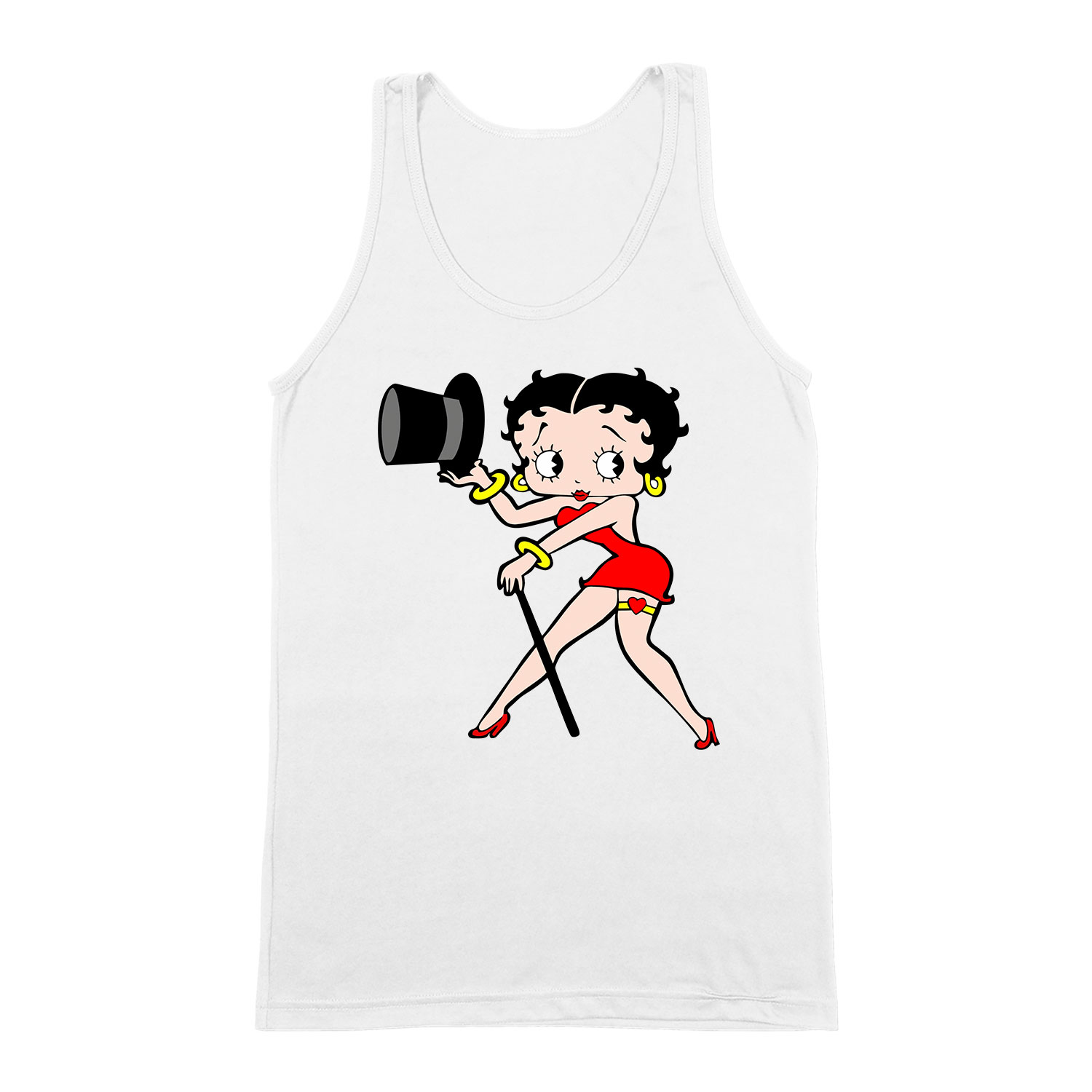 betty boop Fehér Férfi Trikó