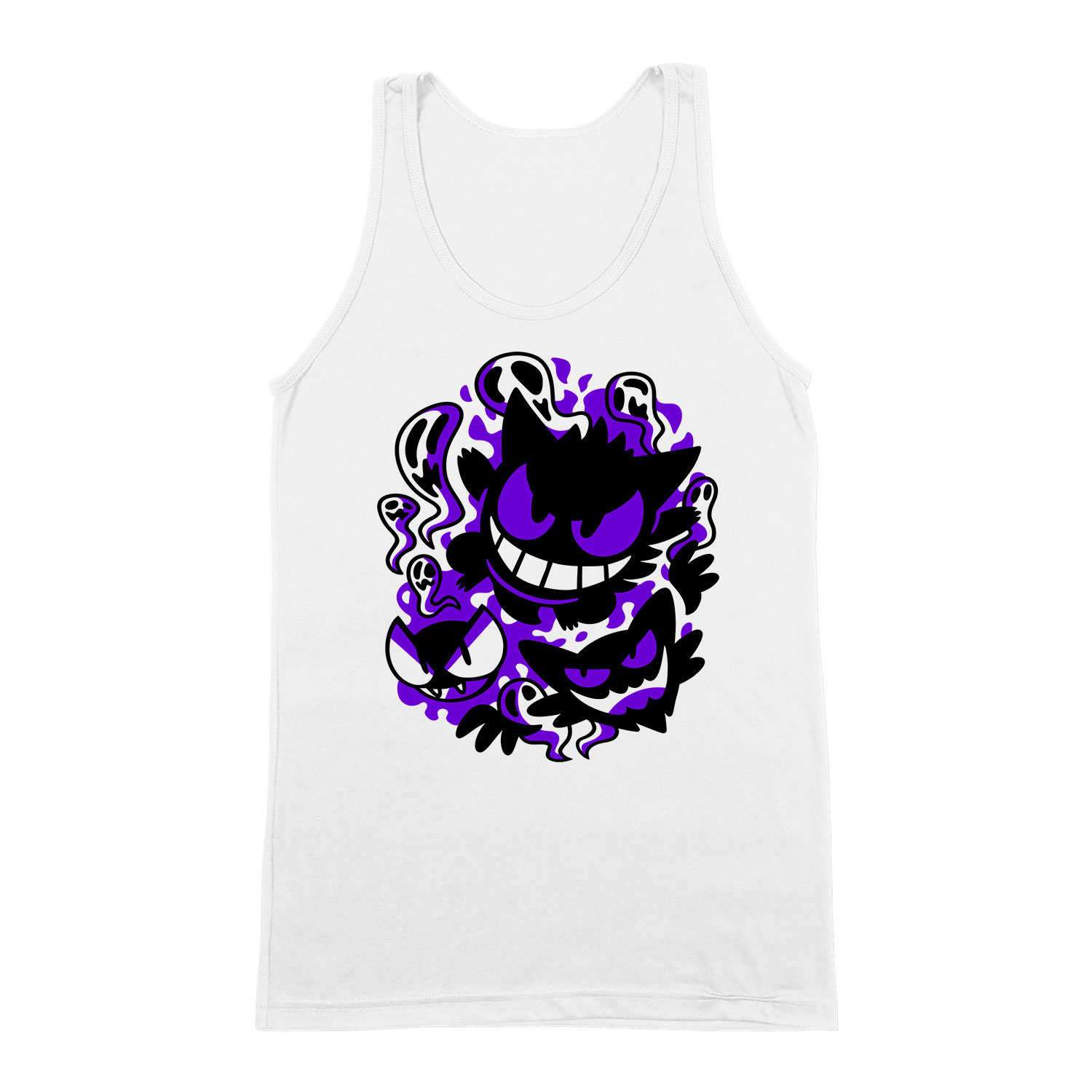 pokemon gastly gengar Fehér Férfi Trikó