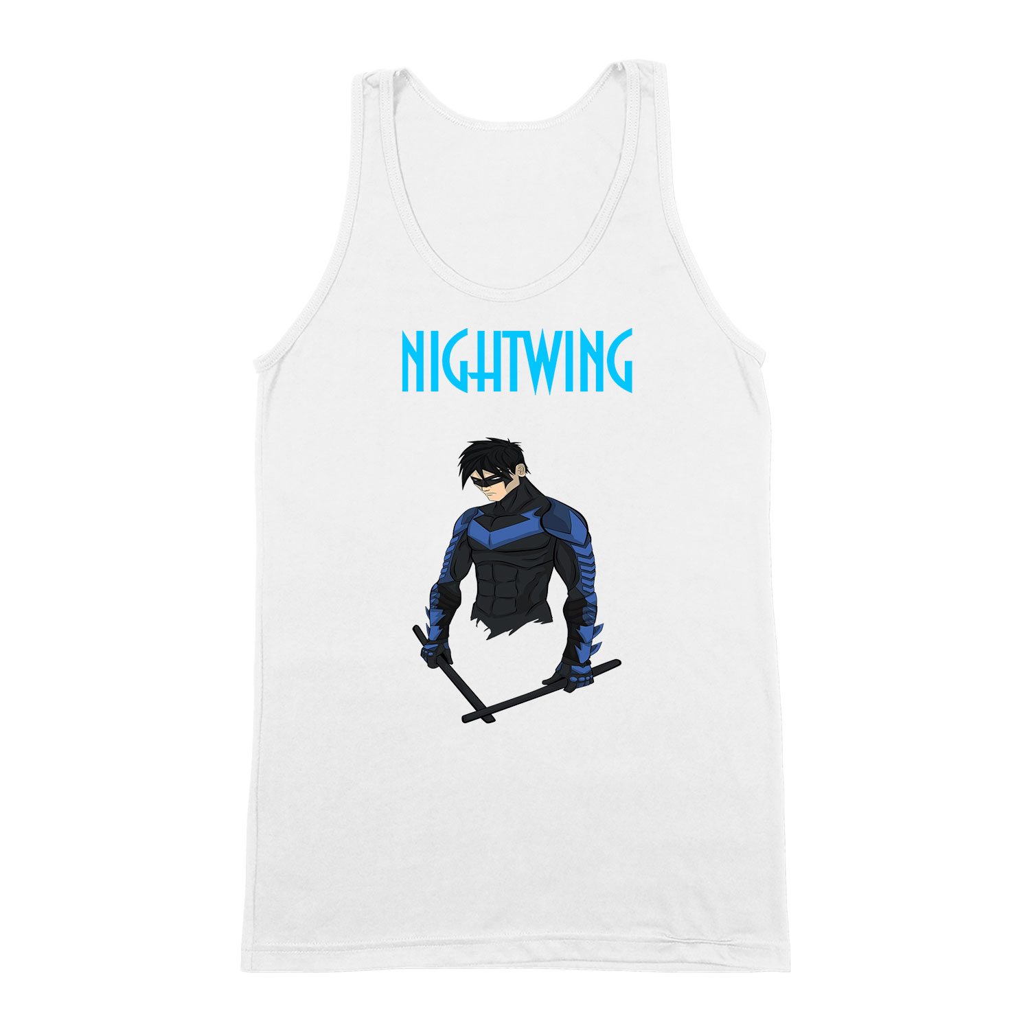 nightwing dc Fehér Férfi Trikó
