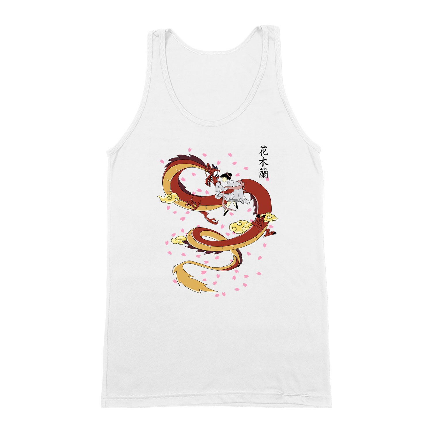 mulan mushu Fehér Férfi Trikó
