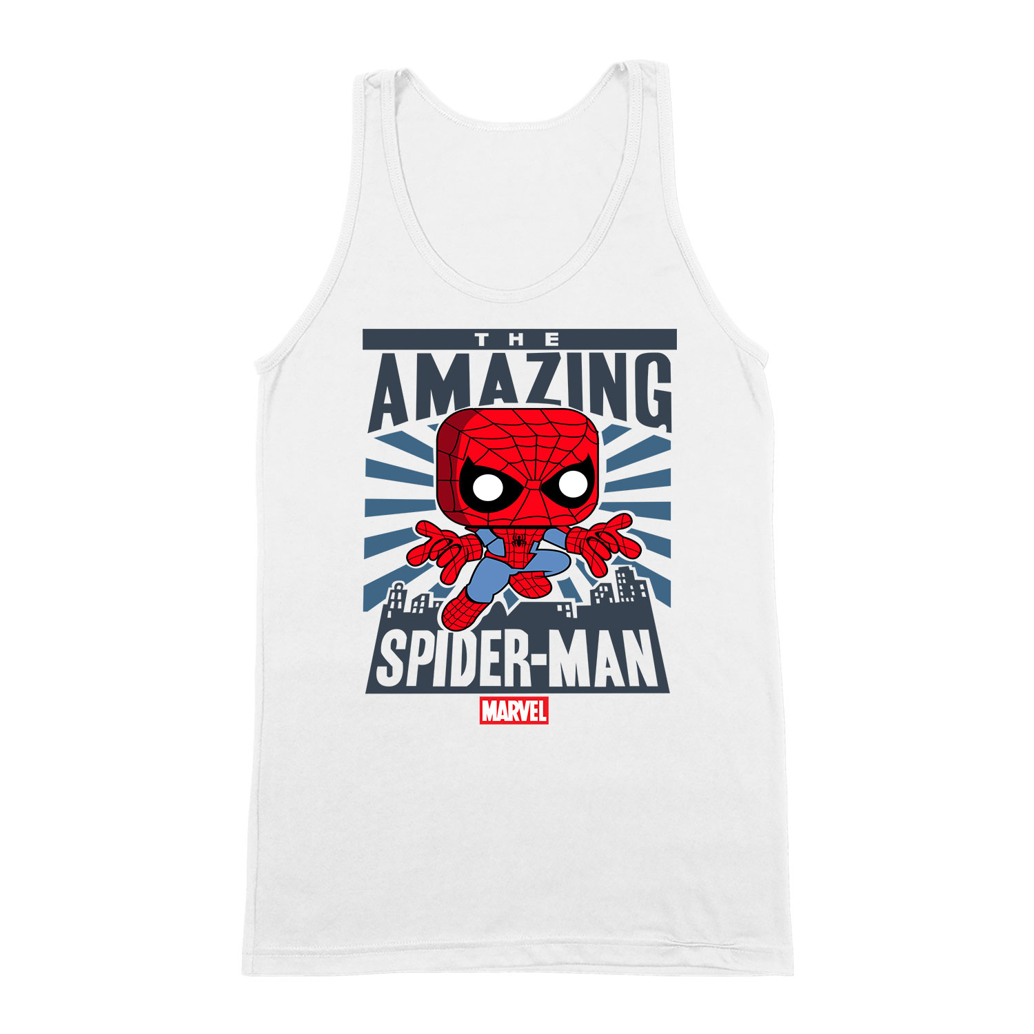 spider man pókember Fehér Férfi Trikó