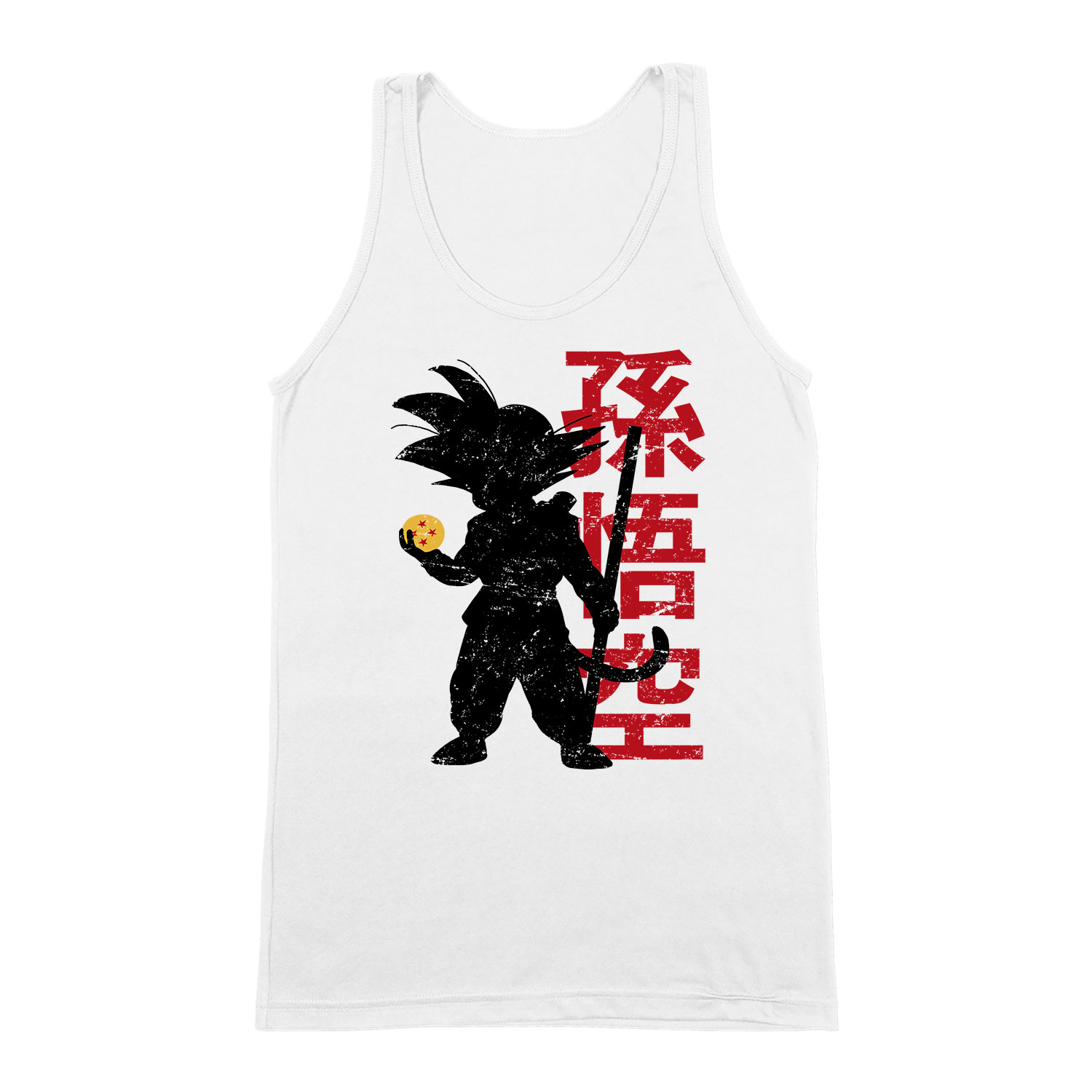 dragon ball son goku Fehér Férfi Trikó