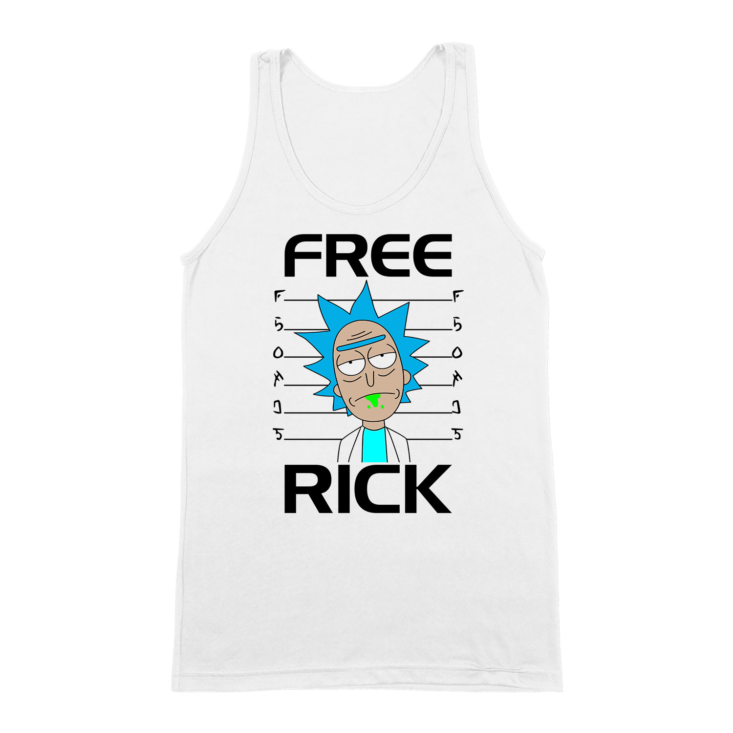 rick és morty Fehér Férfi Trikó