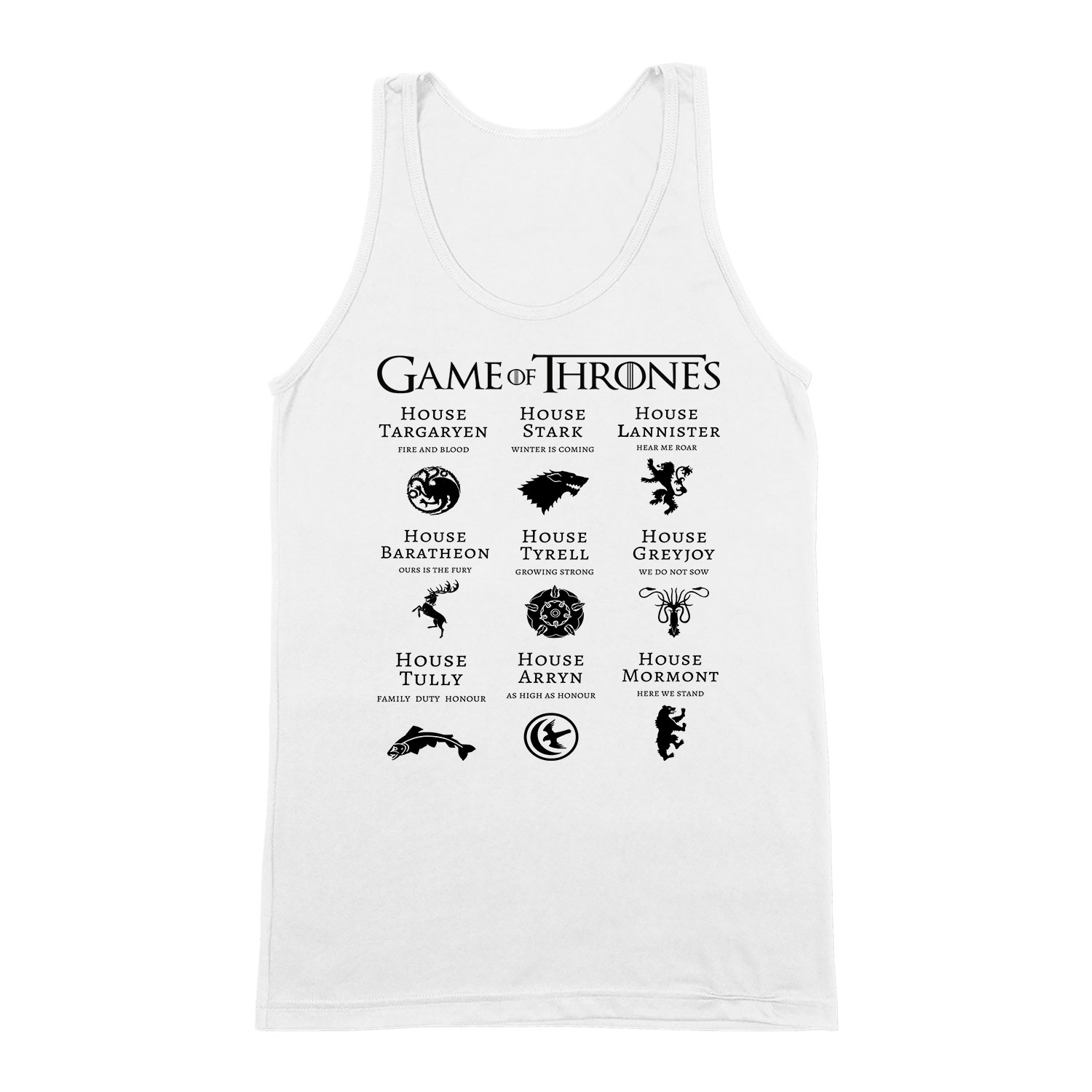 trónok harca game of thrones stark lannister Fehér Férfi Trikó