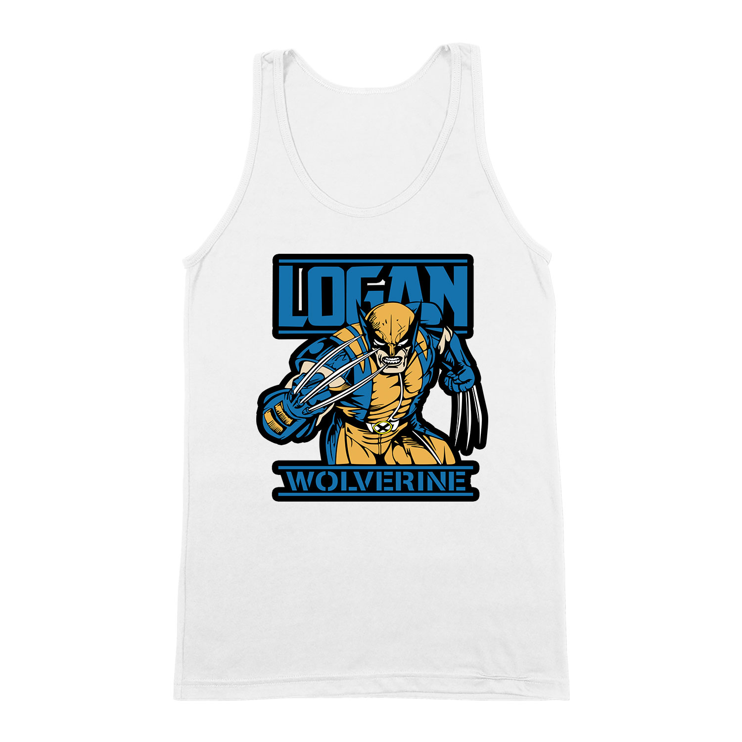 wolverine logan x-men rozsomák Fehér Férfi Trikó