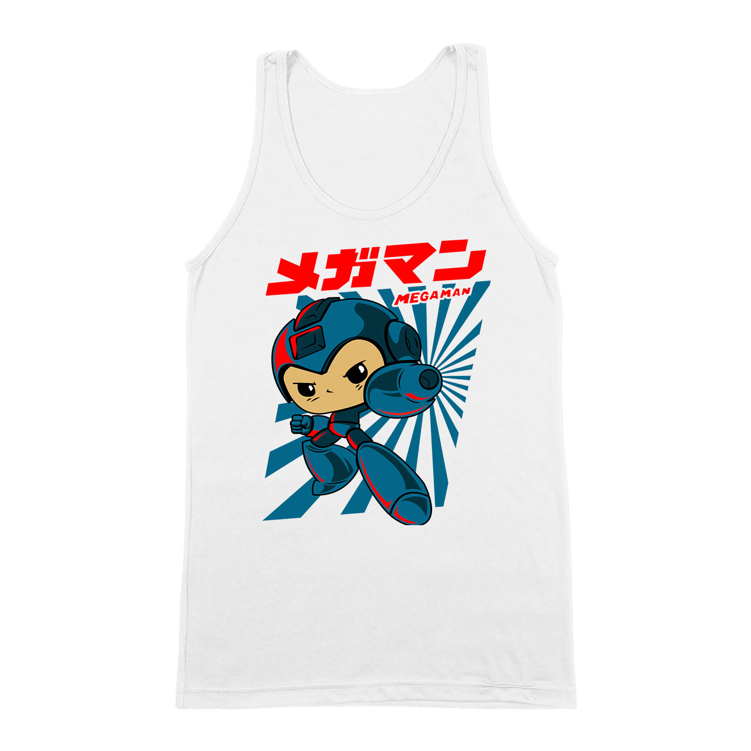 Megaman Fehér Férfi Trikó