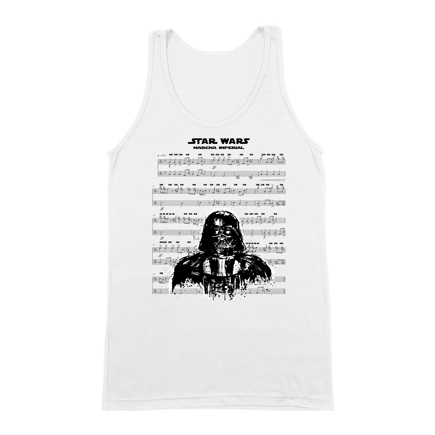 star wars darth vader induló Fehér Férfi Trikó