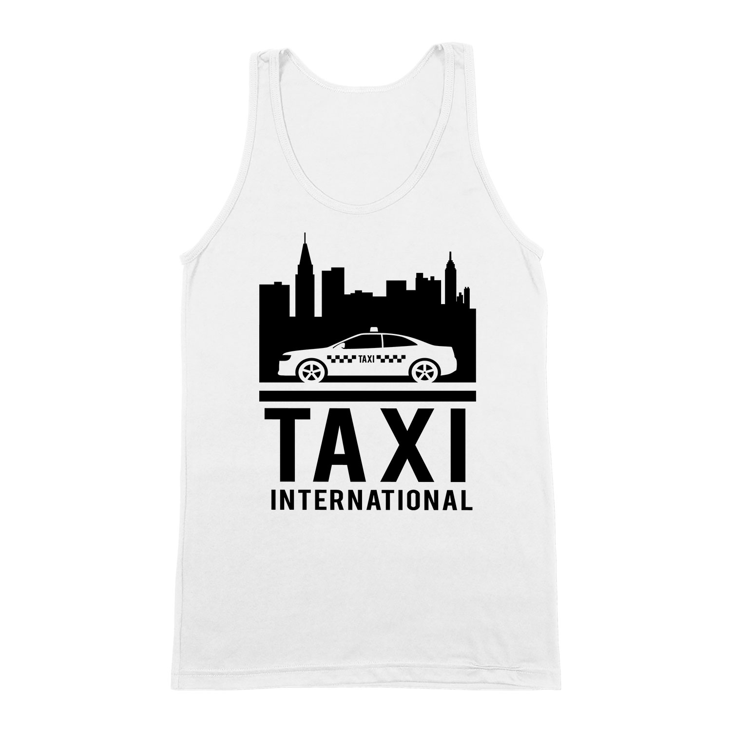 Taxis taxi Fehér Férfi Trikó