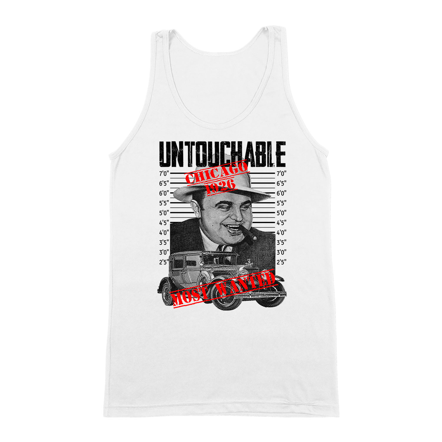 Al Capone Fehér Férfi Trikó