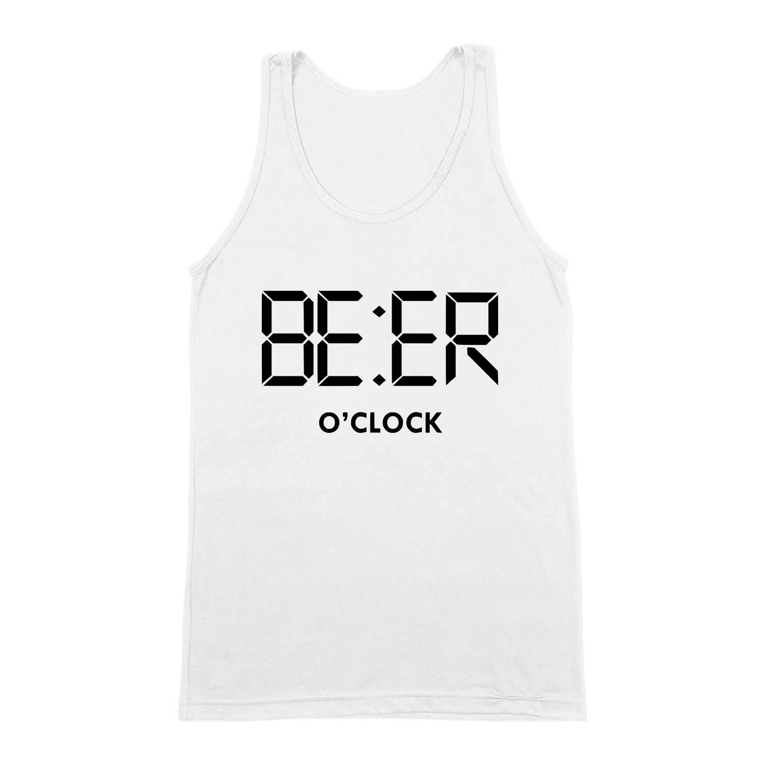 Vicces Sör Beer Oclock Fehér Férfi Trikó