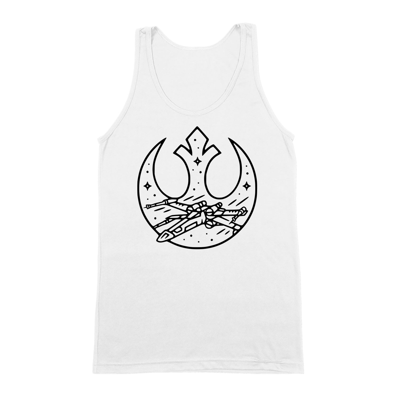 Star Wars X-wing X-szárnyú Fehér Férfi Trikó