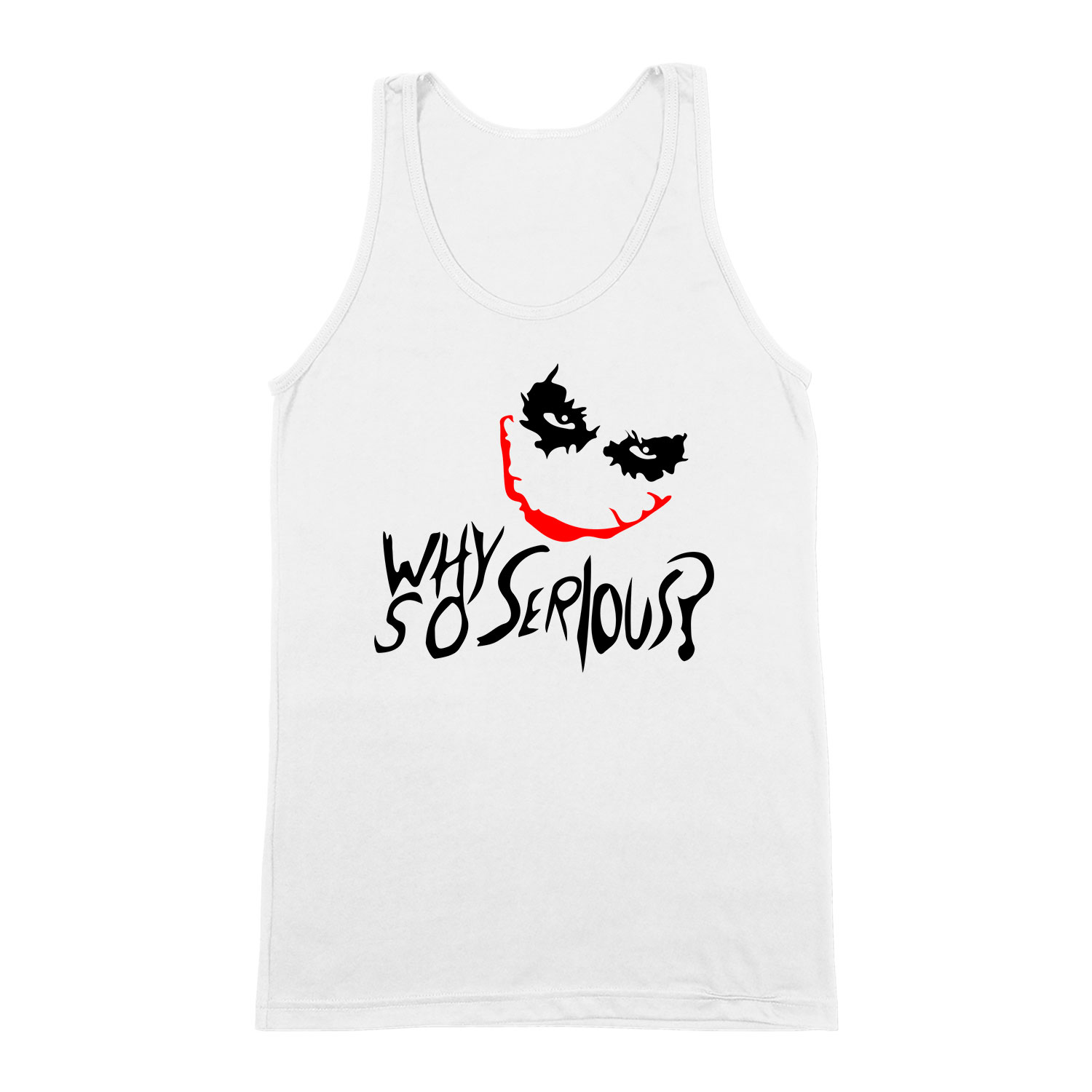 Joker Why So Serious Fehér Férfi Trikó