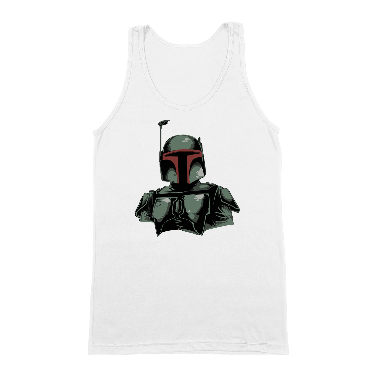 Star Wars Boba Fett Fehér Férfi Trikó