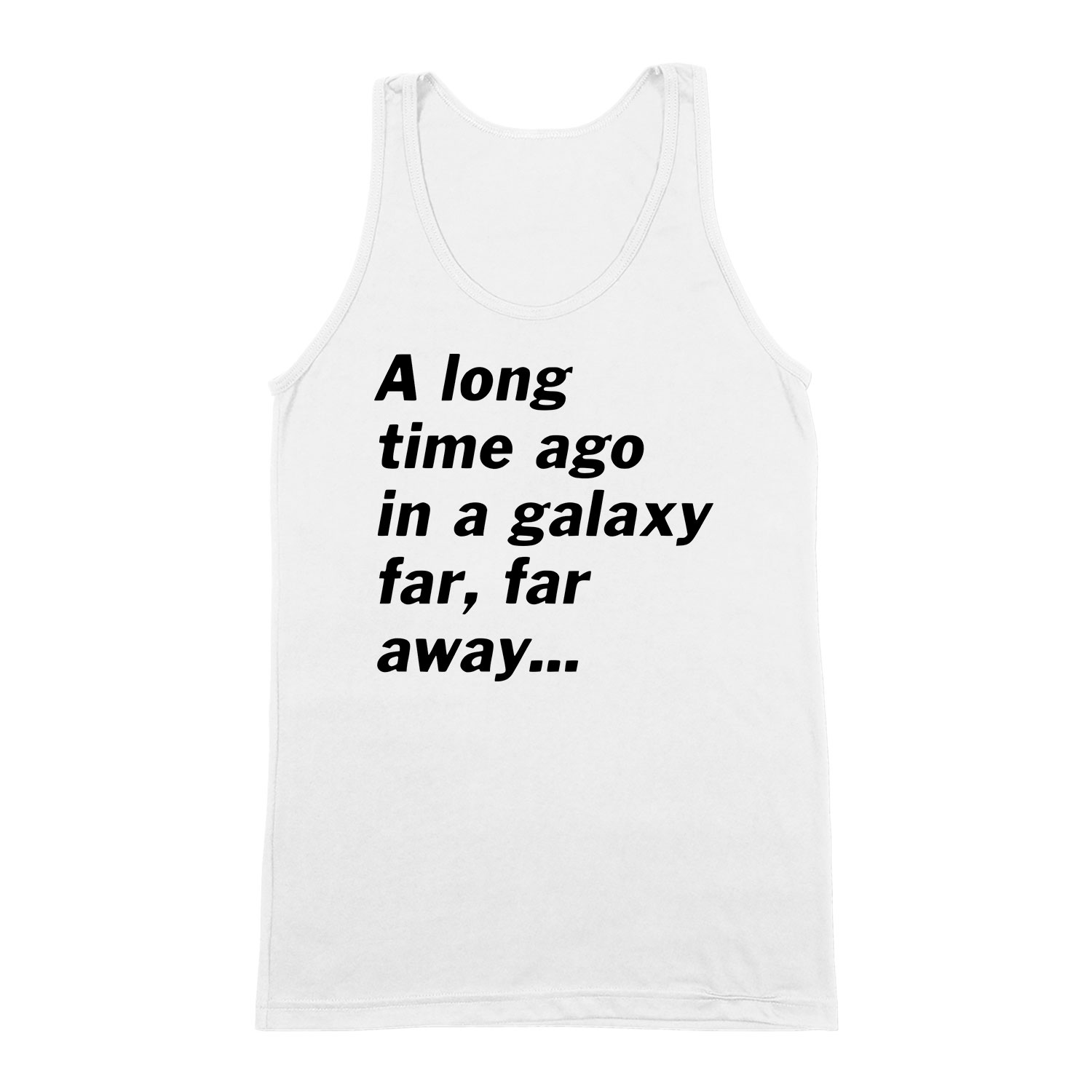 Star Wars Intro Long Time Ago In A Galaxy Fehér Férfi Trikó
