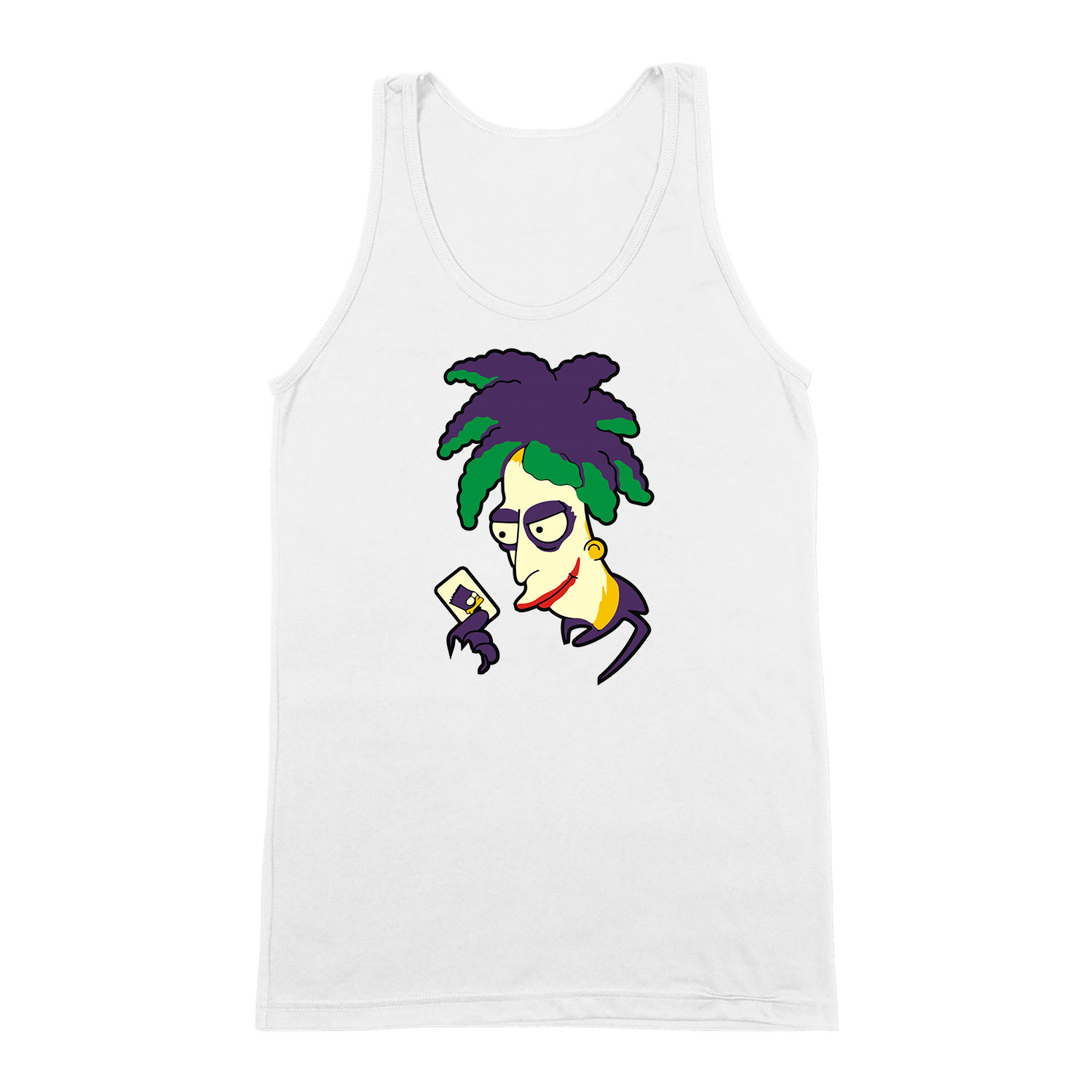Joker Balfék Bob Simpson Család Fehér Férfi Trikó