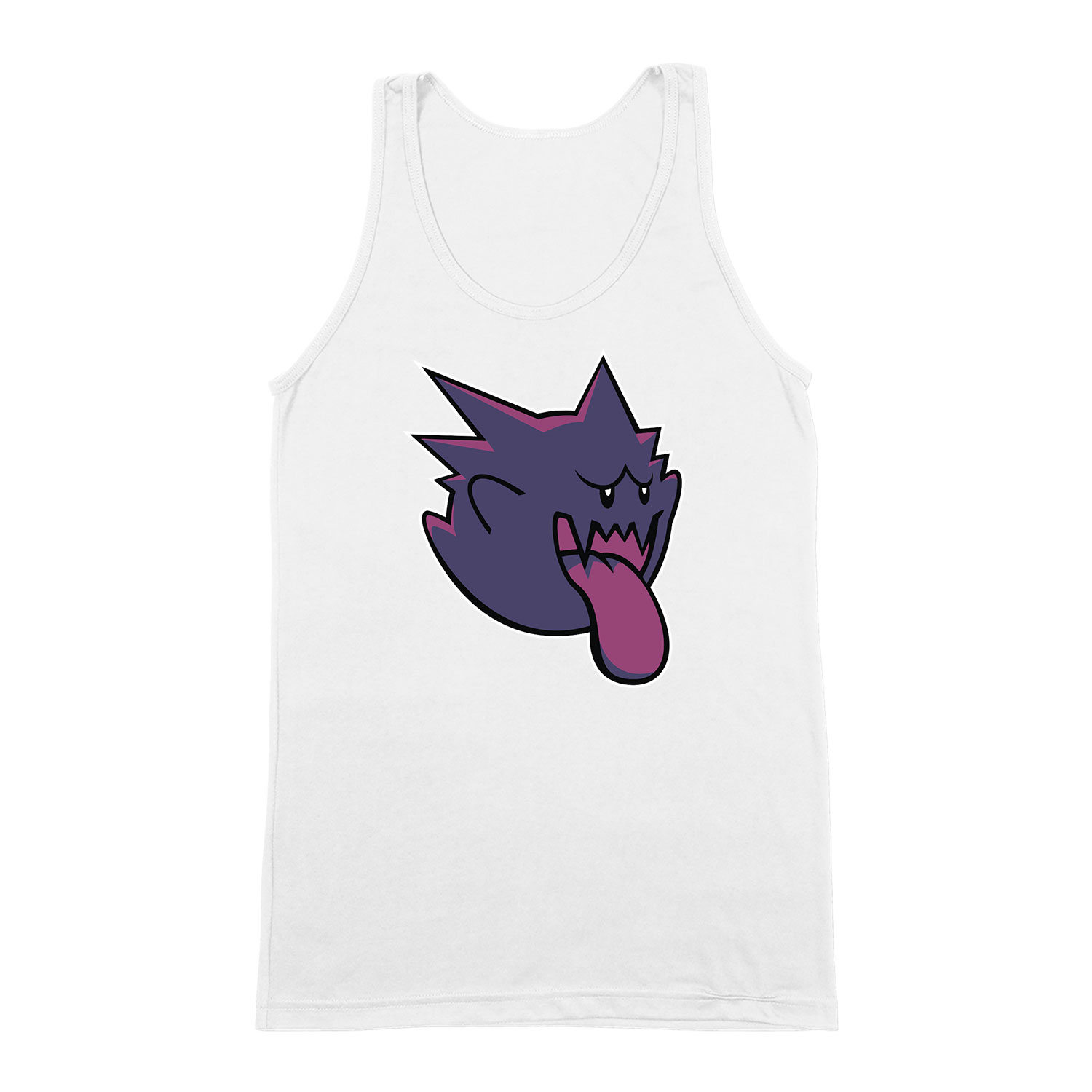 Mario Gengar Pokemon Fehér Férfi Trikó